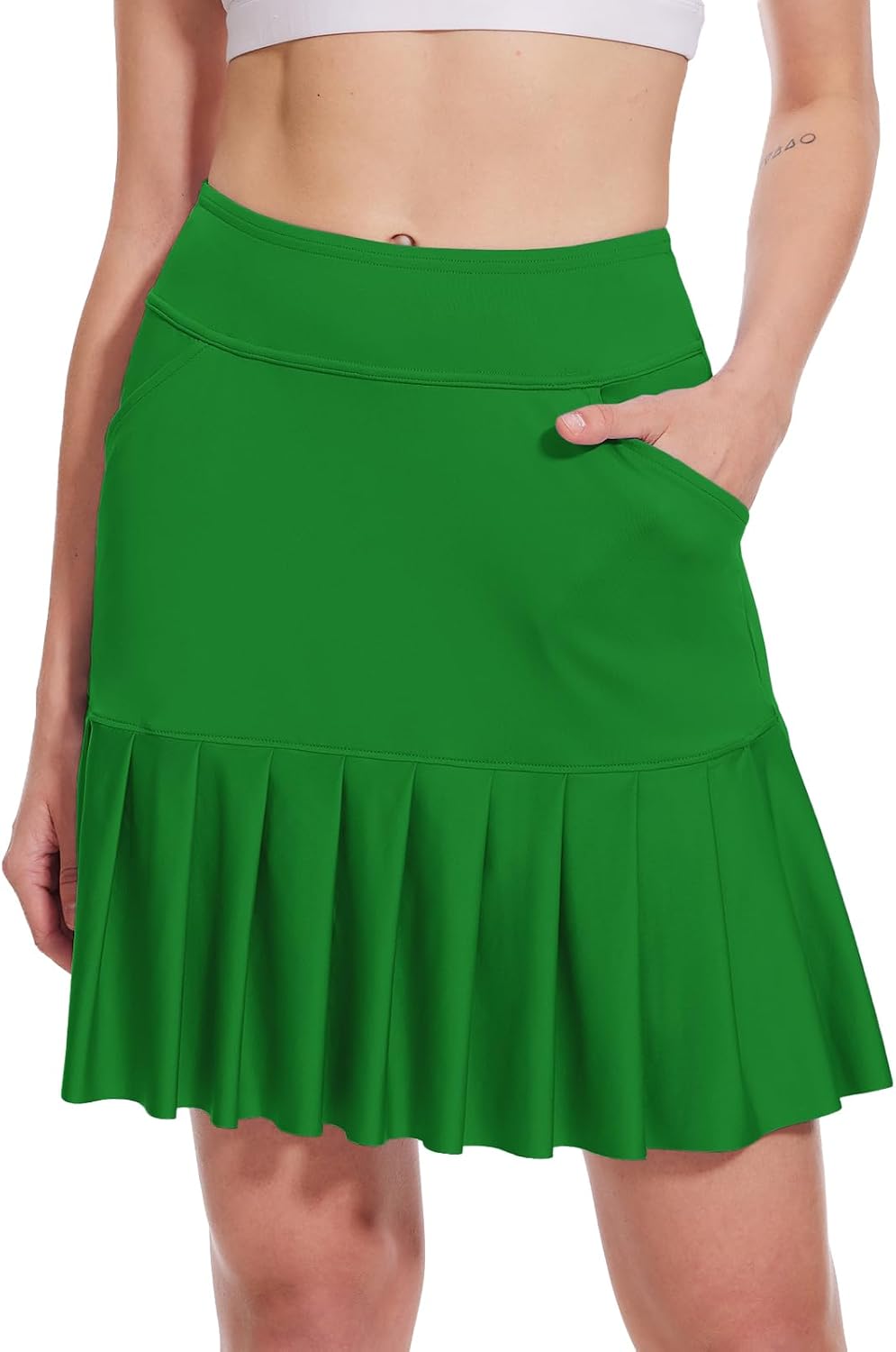 MOTEEPI 19 Zoll Golfrock Damen Kniehöhe