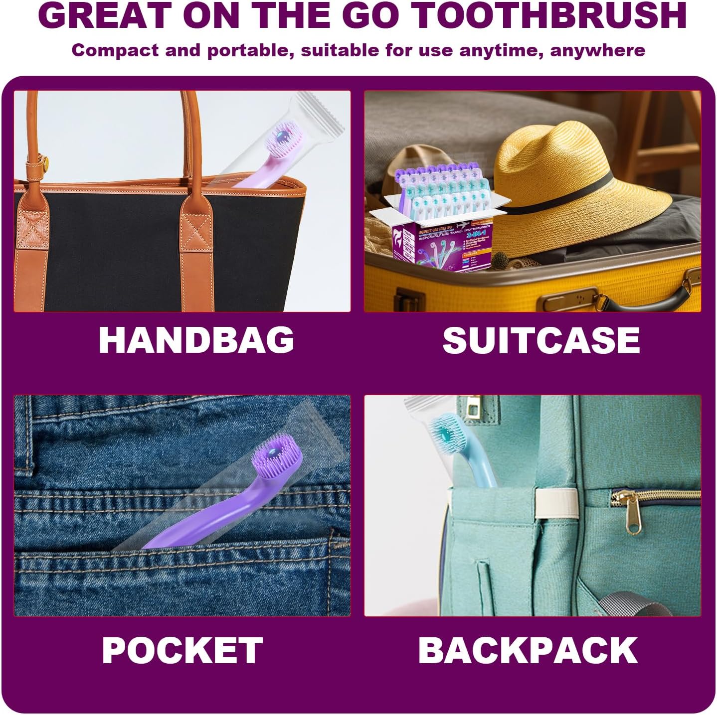 Thumbnail 4 de EchoRid Mini Disposable Toothbrush 28 Ct
