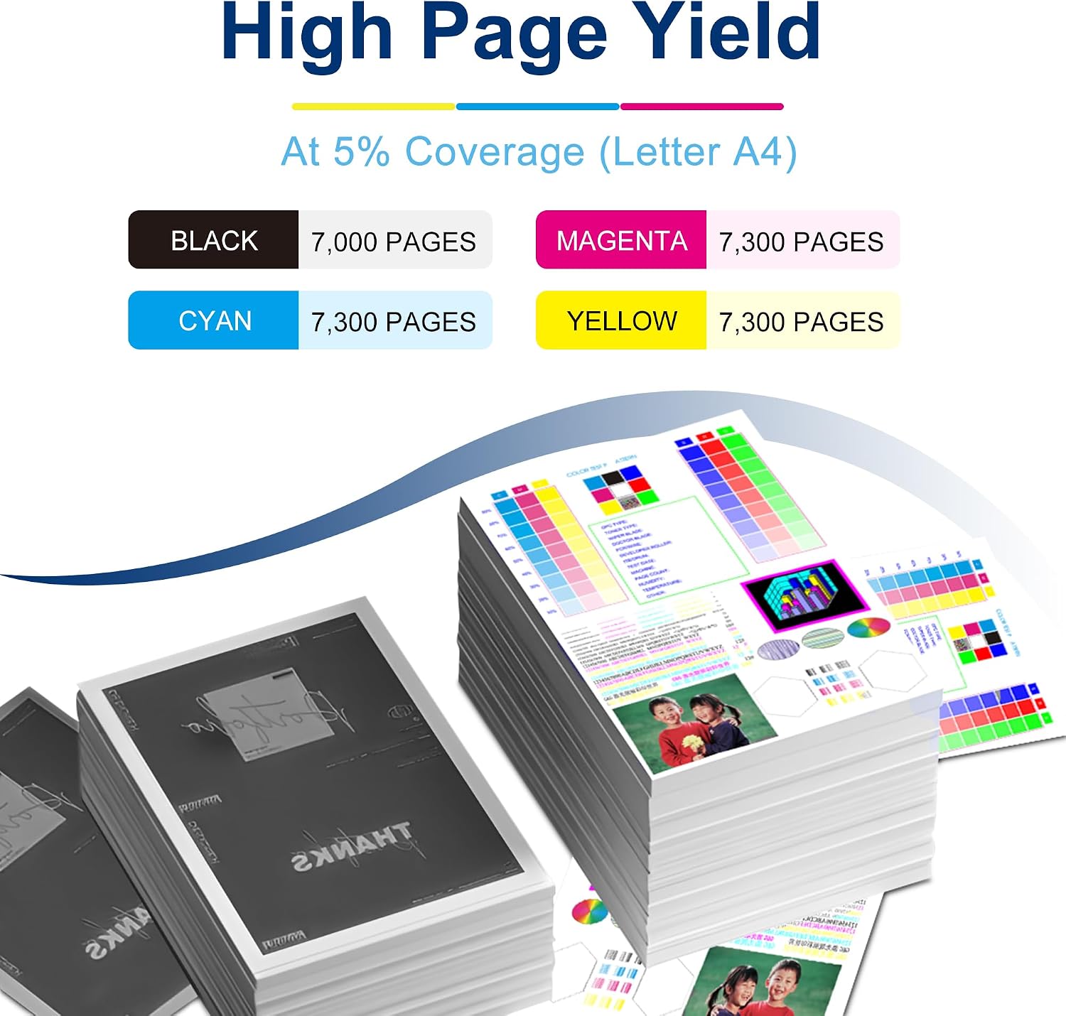 Detalle de HP 307A compatible toner cartridge set