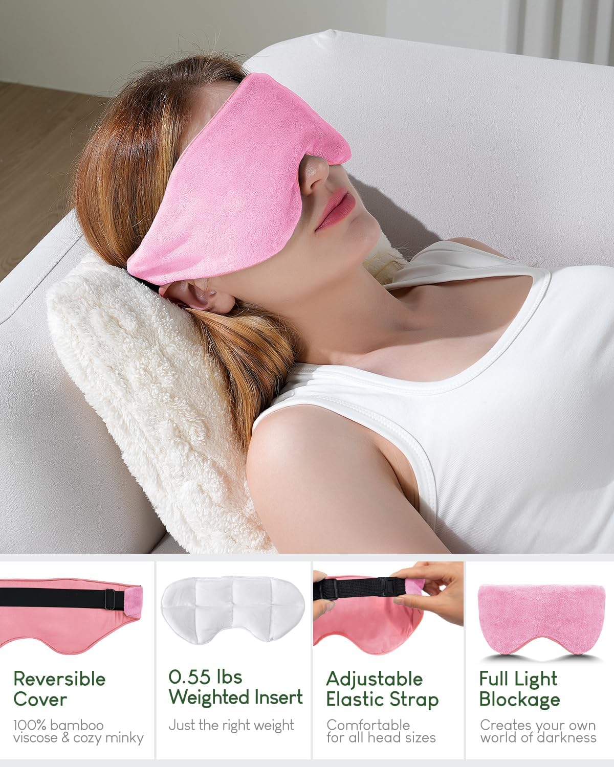 Thumbnail 1 de Weighted eye mask for sleep, 1
