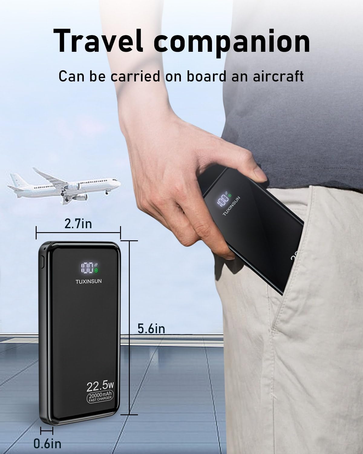 Thumbnail 5 de TUXINSUN POWER BANK 20000mAh PD20W Portable Charger