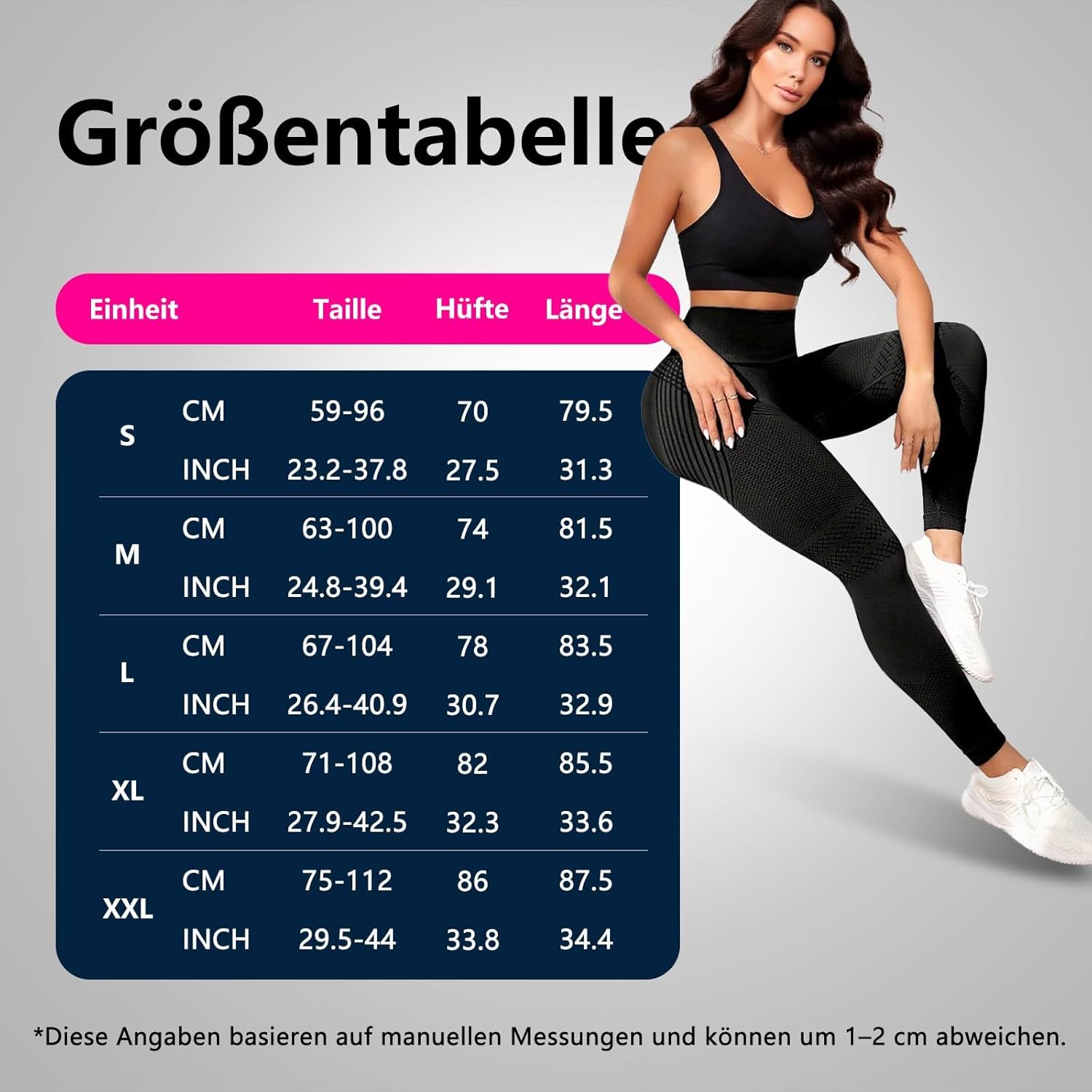 Thumbnail 4 de Leggins 3D Anticellulite Donna Vita Alta