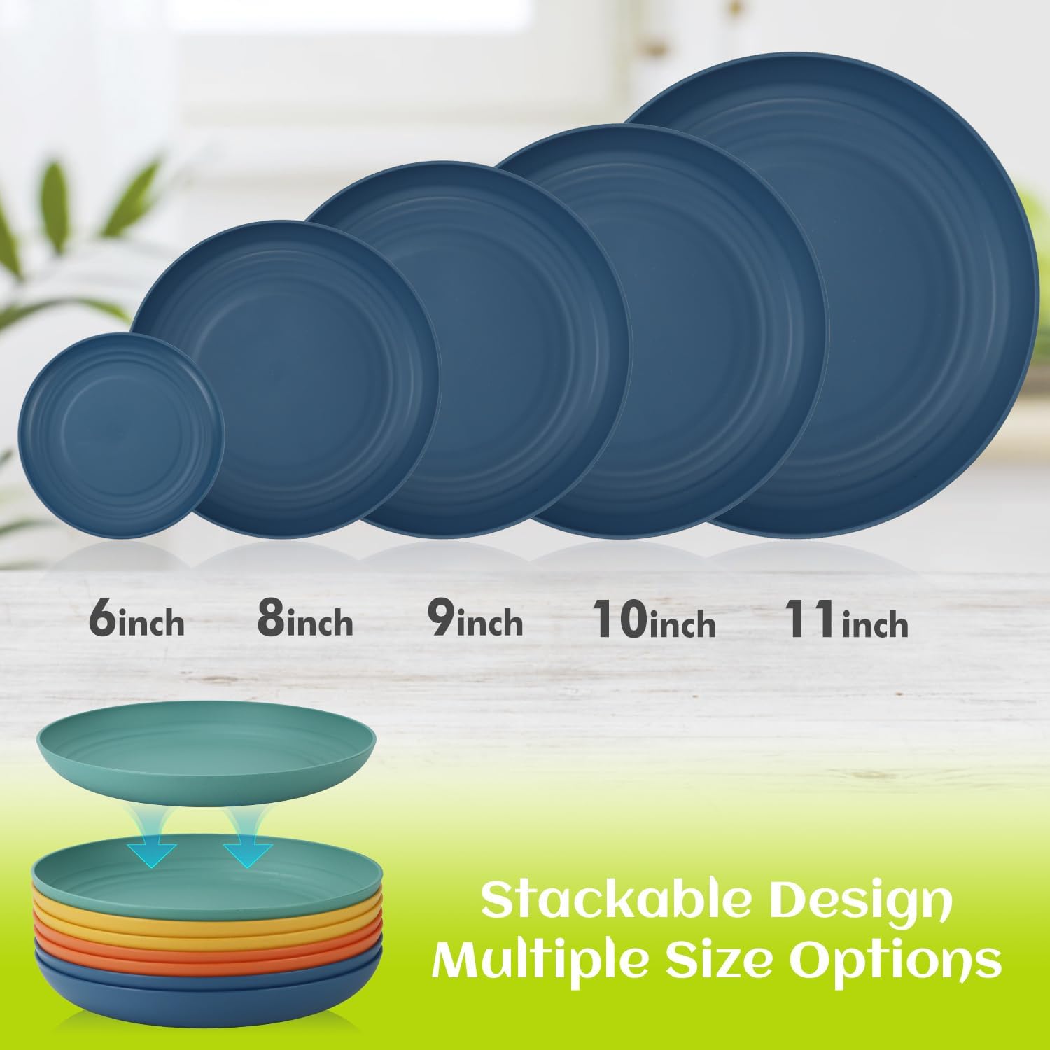 Thumbnail 6 de Homienly Deep Dinner Plates 11 inch 🍽
