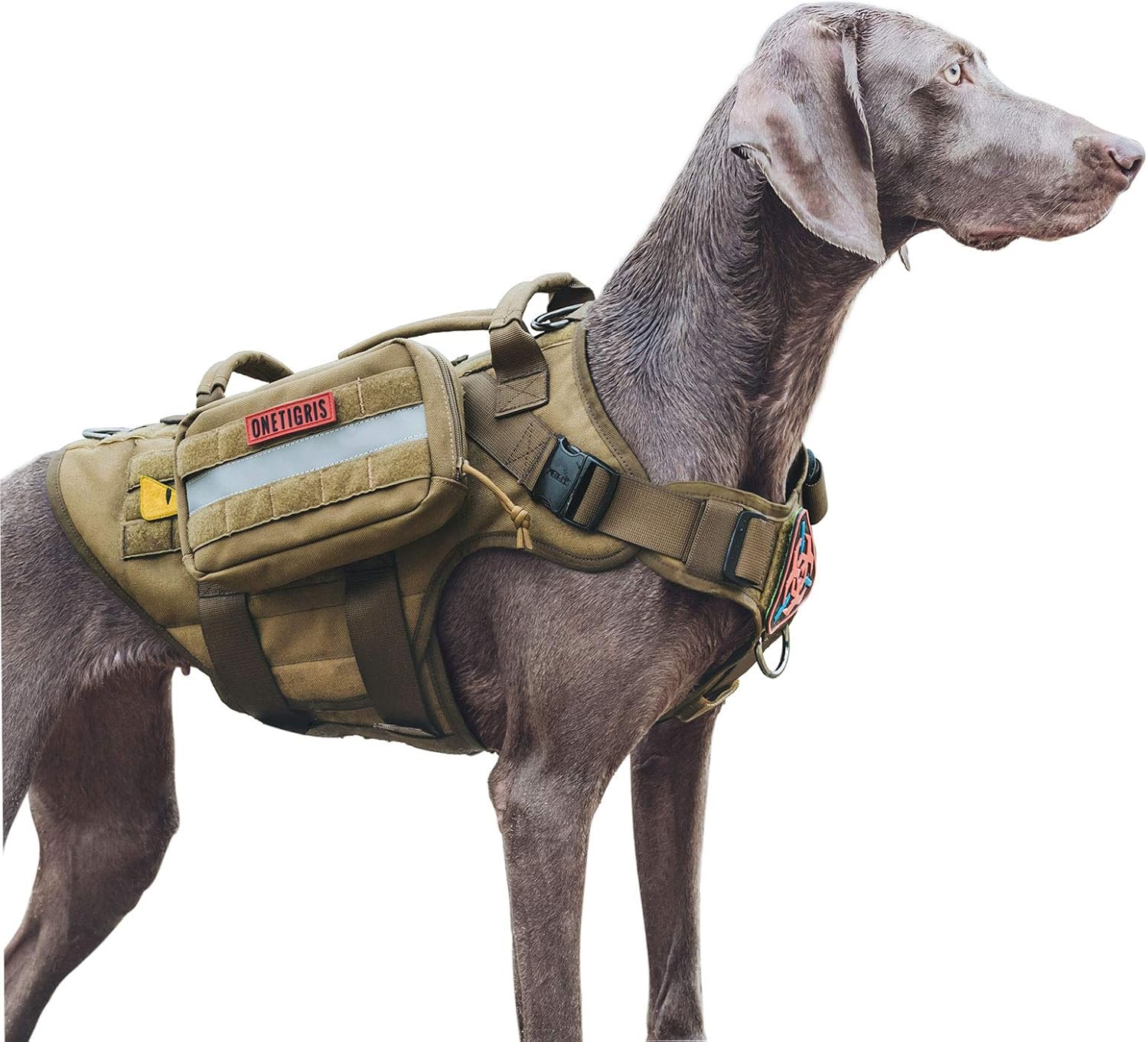 Detalle de OneTigris Lot de 2 sacs de nourriture pour chien (grand espace) avec bandes réfléchissantes