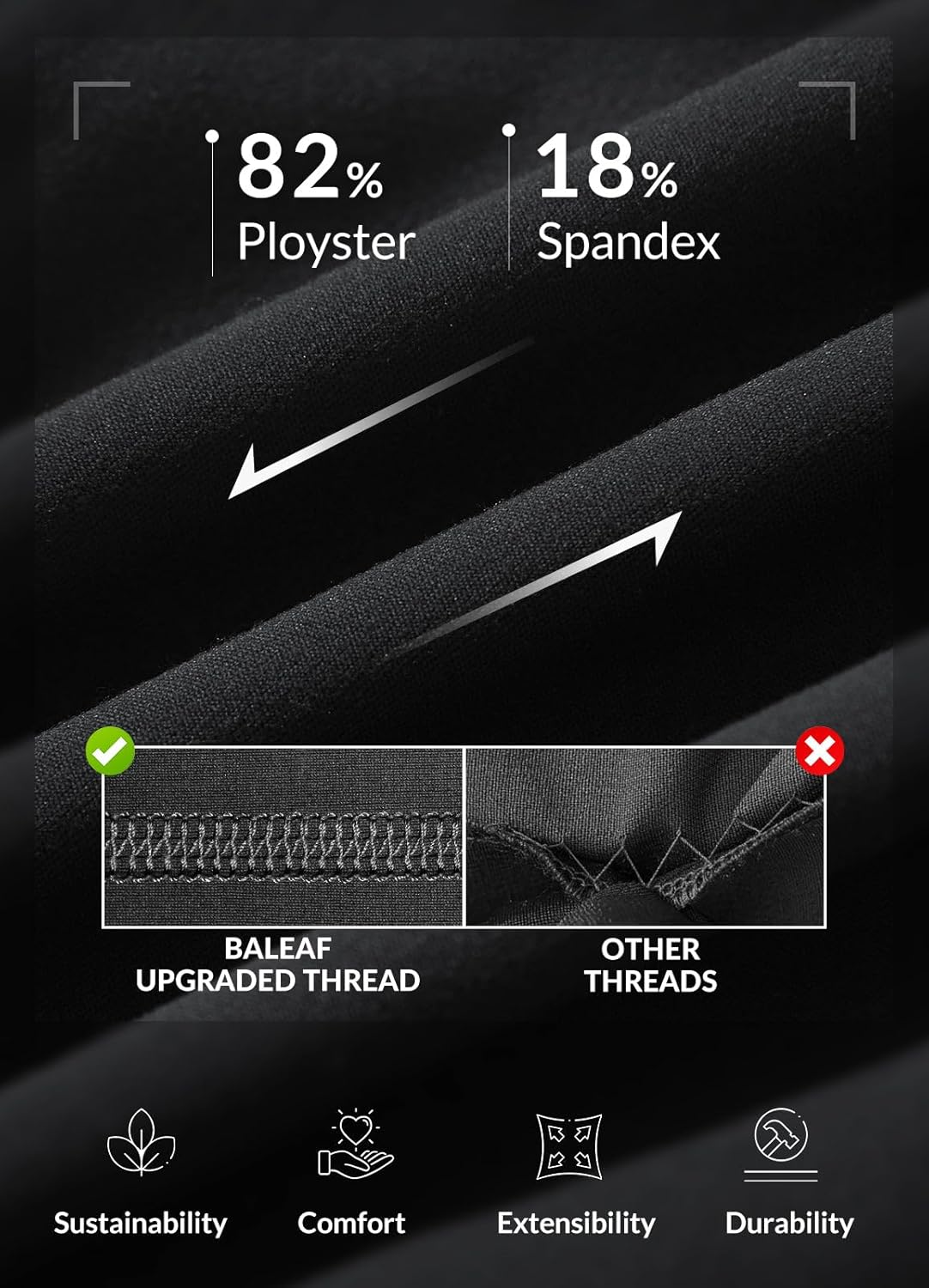 Thumbnail 2 de BALEAF Women's High-Waisted 7/8 Leggings with Pockets