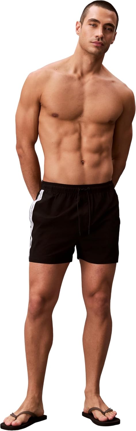 Detalle de Calvin Klein Men’s Short Drawstring Lv00n61039 Swim Bottoms