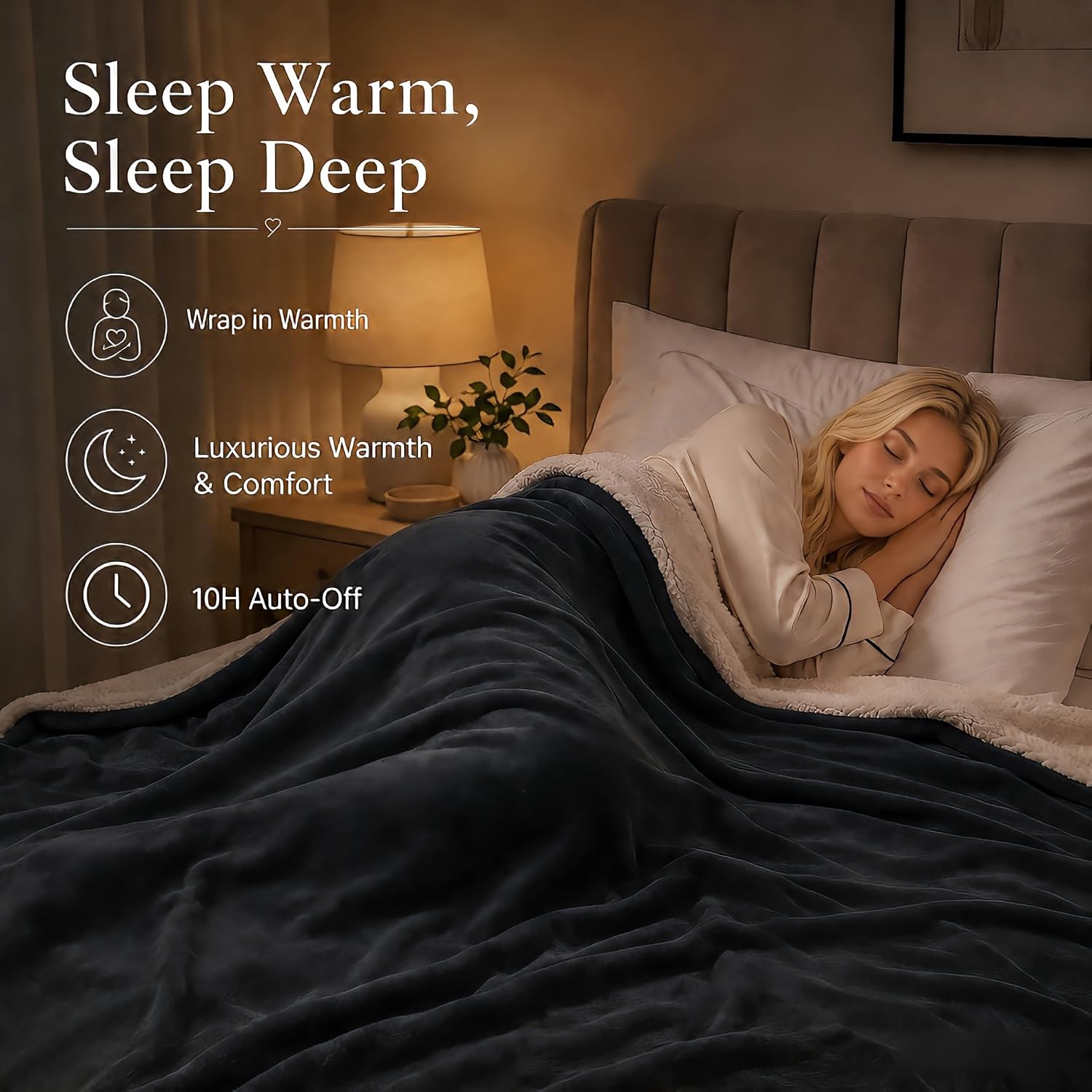 Thumbnail 4 de RALYSUN Electric Heated Blanket 90"x100"