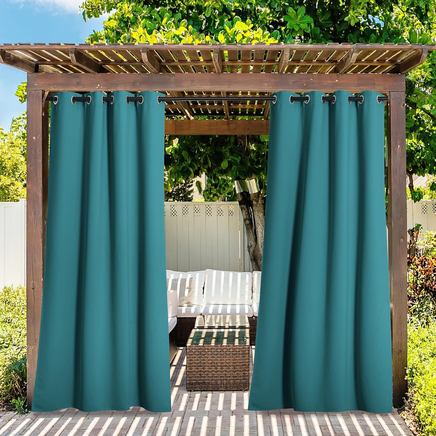 Detalle 2 de NICETOWN Outdoor Curtains 108" Long
