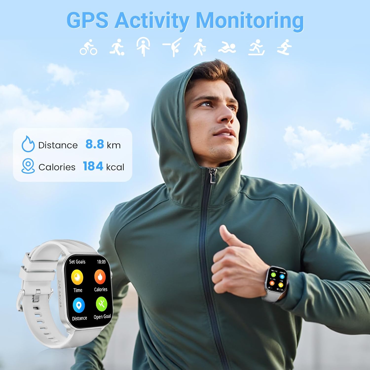 Thumbnail 3 de GPS Smart Watch 2.01" HD for Men Women