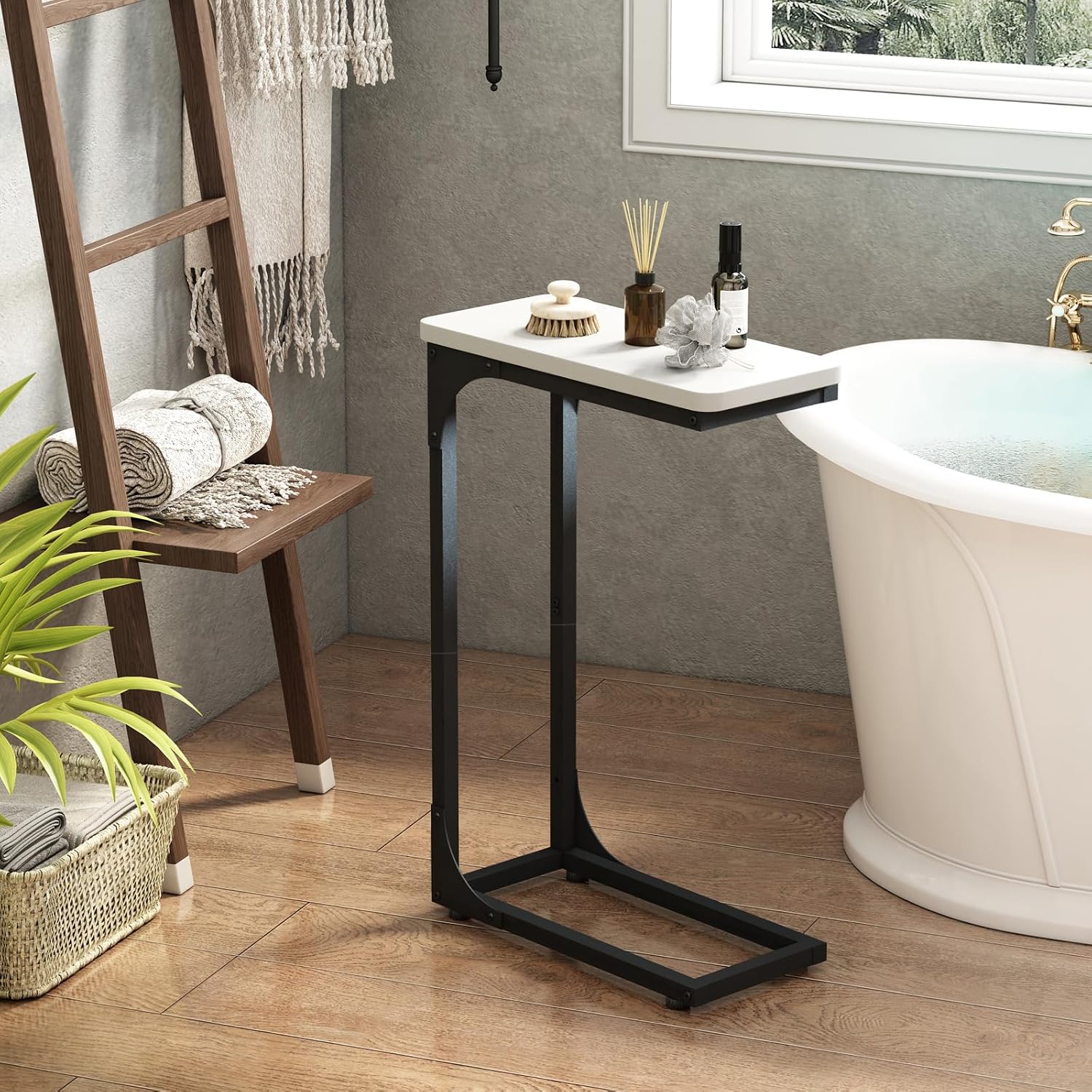 Detalle 2 de QEEIG C-Shape Side Tables, 7.1-Inch Width