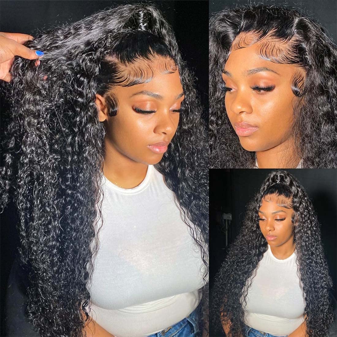 Thumbnail 2 de Tipiuli Deep Wave Lace Front Wig 26in