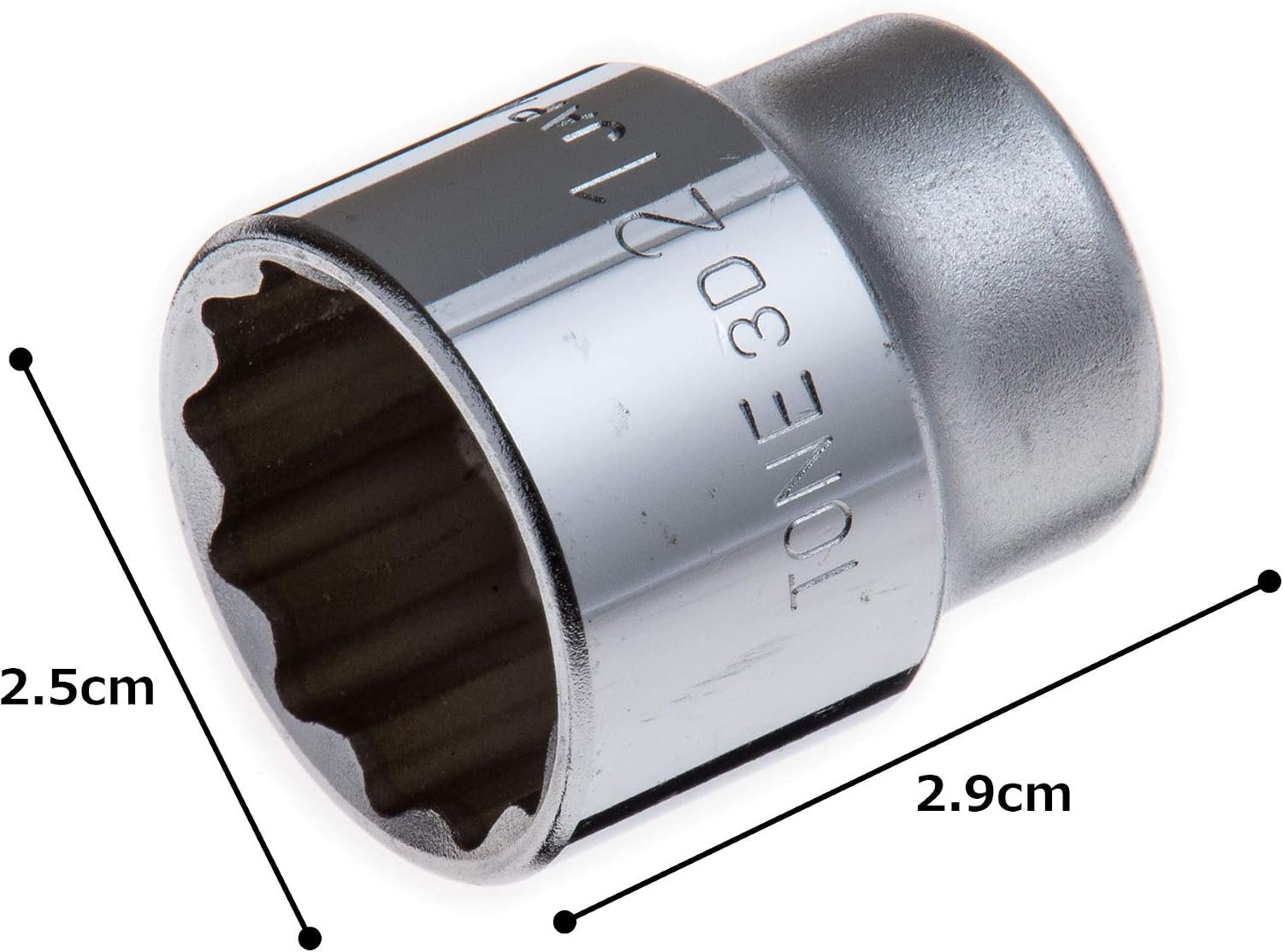 Detalle 1 de トネ HP3D-21 12角ソケット 9.5mm差込角・二面幅21mm