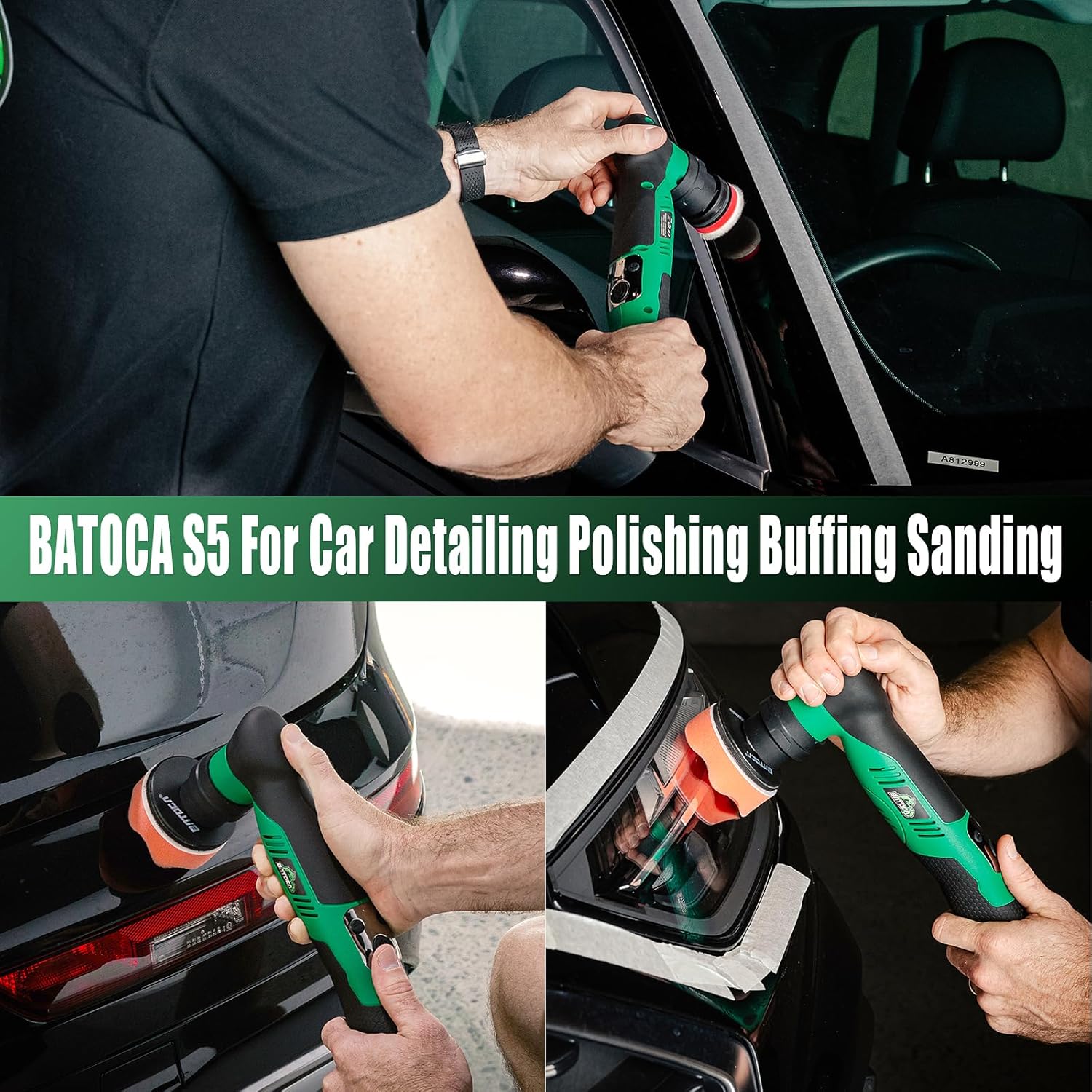 Detalle 2 de BATOCA S5 Cordless Mini Polisher 2000–5500RPM
