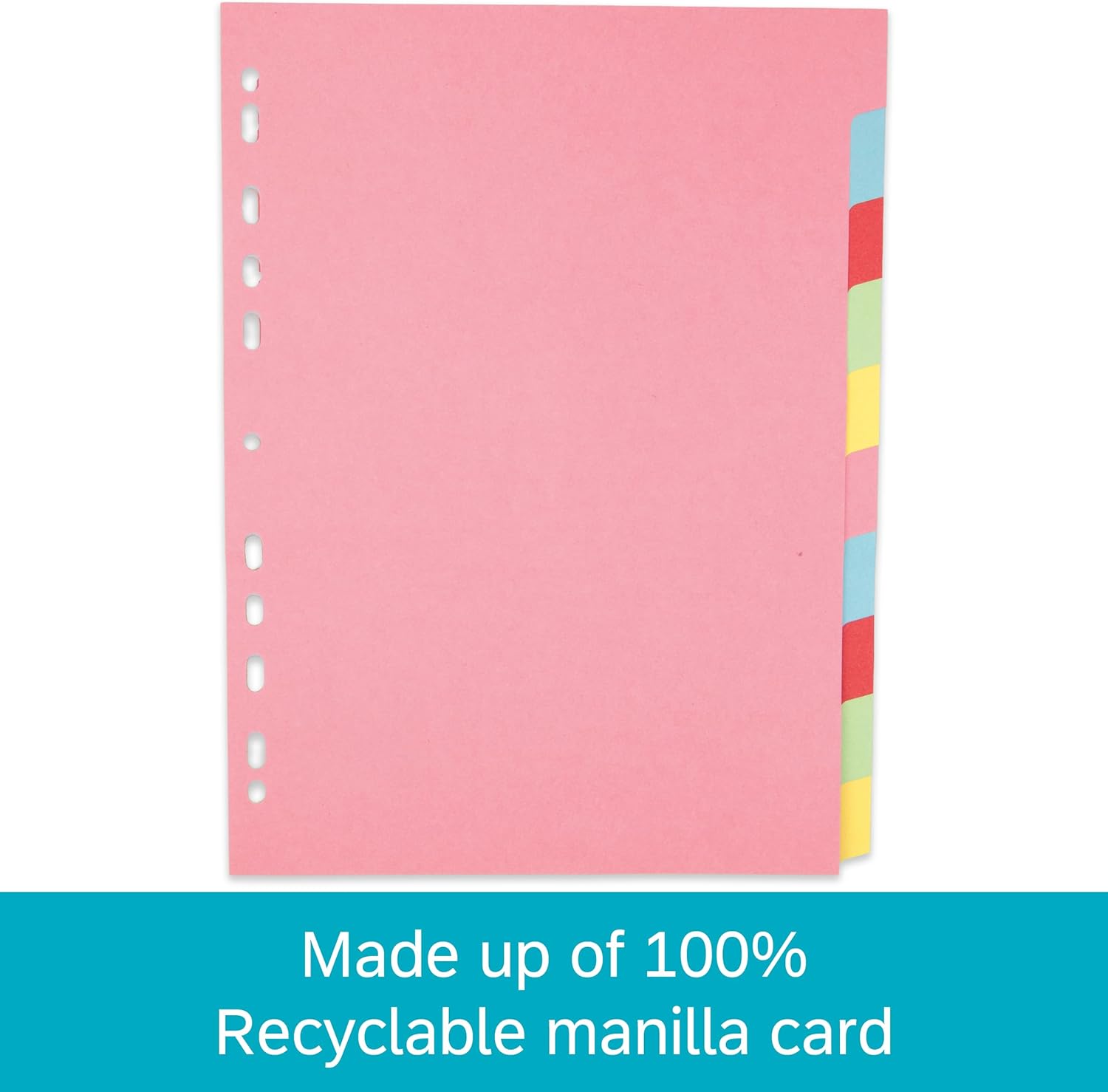 Thumbnail 4 de Elba A4 Pink 10-Part File Dividers 5 Pack