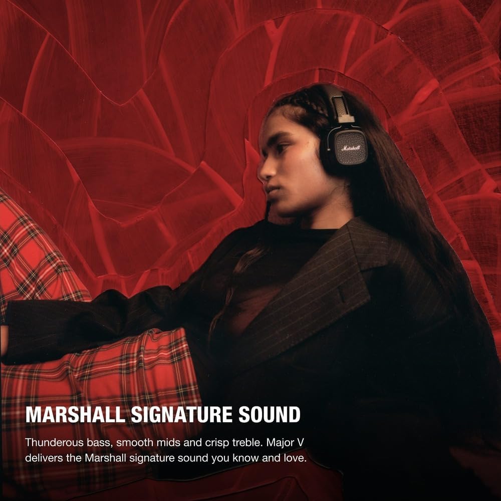 Thumbnail 1 de Marshall Major V On-Ear Wireless Headphones - Black