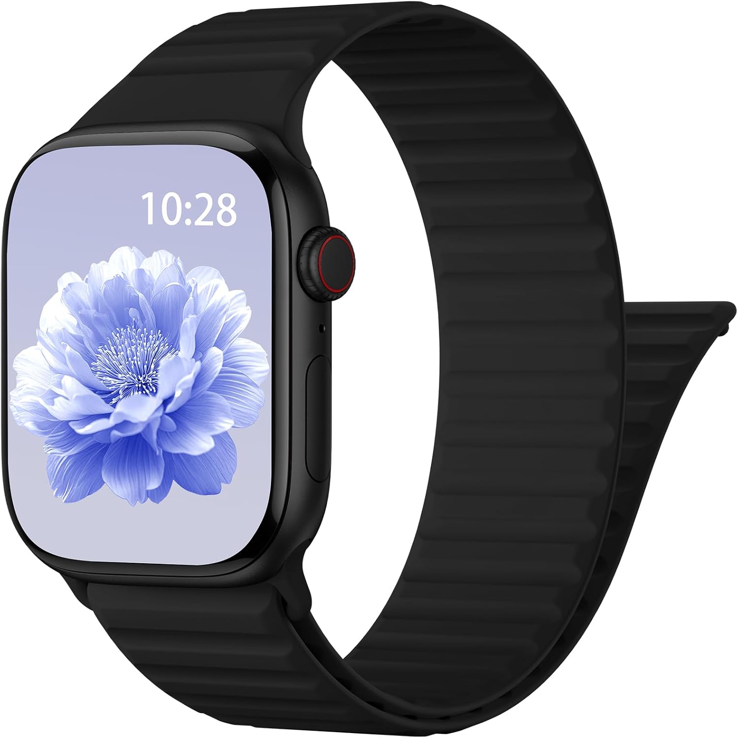 Detalle de moencase Magnetic Silicone Sport Band for Apple Watch, Black