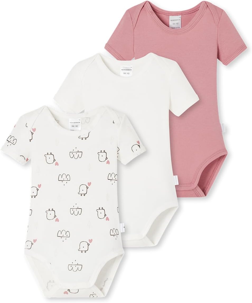 Thumbnail 3 de Schiesser Baby-Mädchen Kleinkind Unterwäsche-Satz – 3er-Set Bodys 1/2 für Baby
