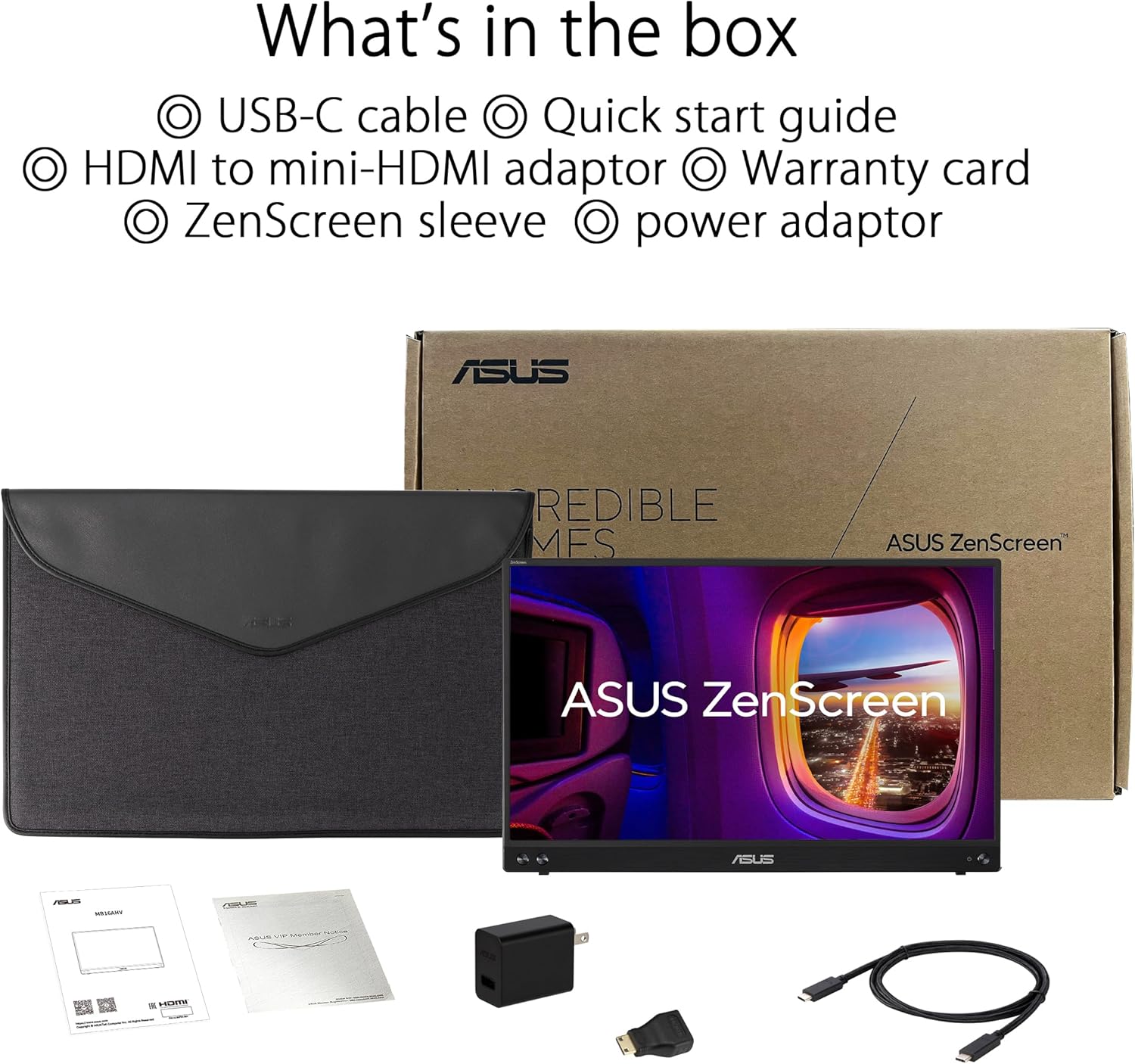Thumbnail 6 de ASUS ZenScreen MB16AHV Portable Monitor (16-inch, Full HD, IPS)