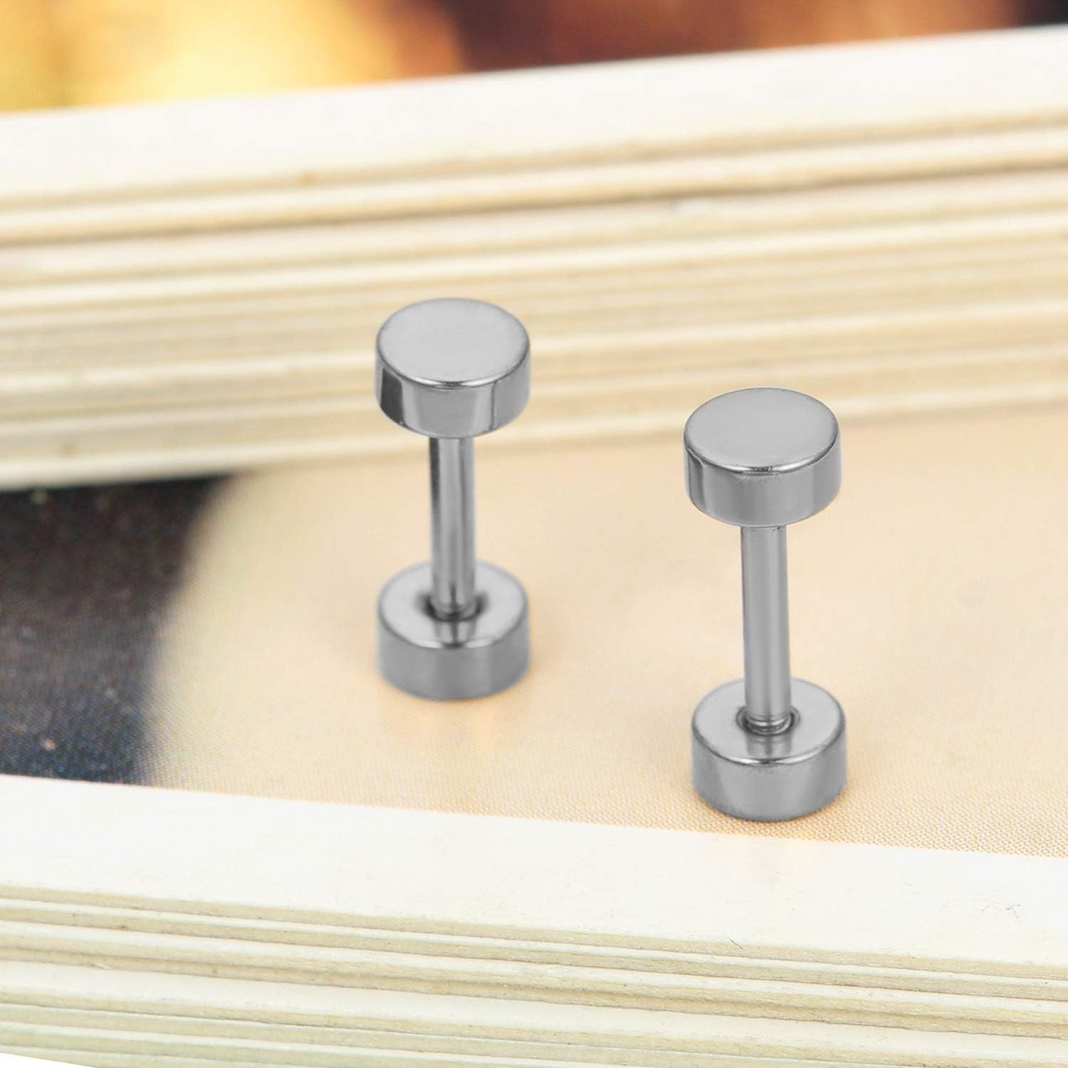Detalle 2 de Flongo Männer Ohrstecker Knopf 3–14 mm