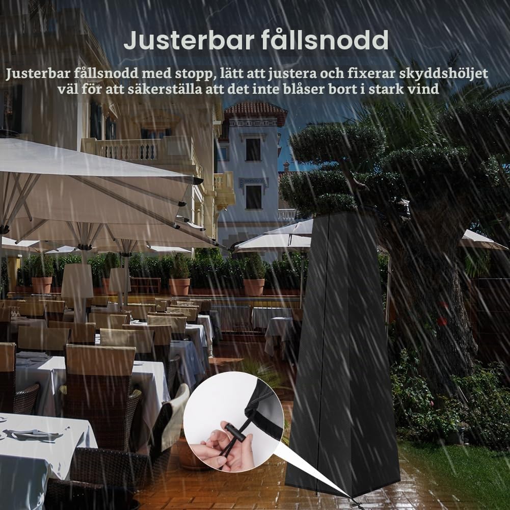 Thumbnail 3 de AOOWU 5104474 överdrag för terrassvärmare, vattentätt 210D Oxford med dragkedja