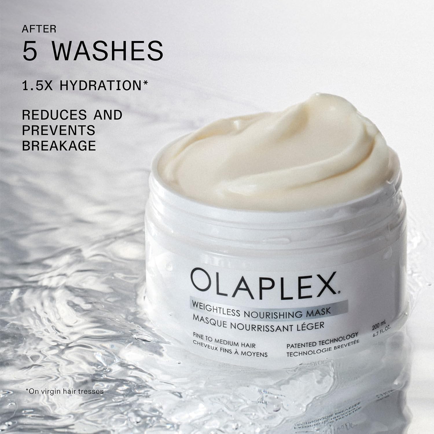 Thumbnail 2 de OLAPLEX Weightless Nourishing Mask (Cuticle Sealing) – lightweight hydration & volume mask for fine to medium hair, 200 ml