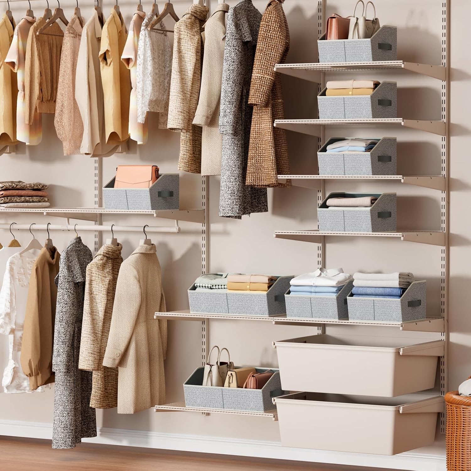 Detalle 1 de Homsorout Closet Organizer Bins 6 Pack