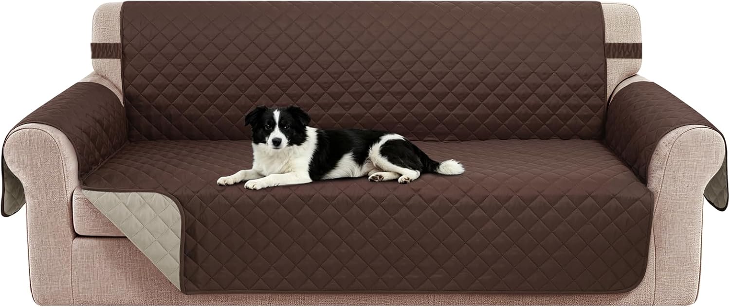 Detalle de Luxshare Reversible Couch Cover for 3-Cushion Sofa 🛋
