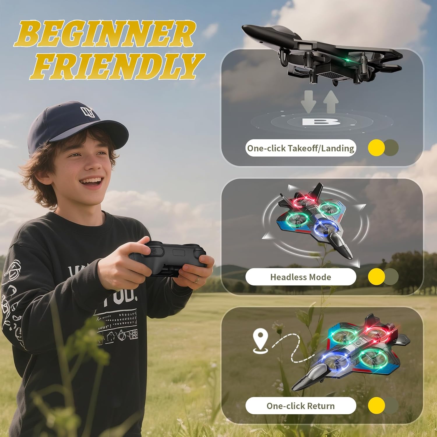 Thumbnail 2 de RC Airplane for Kids 8+
