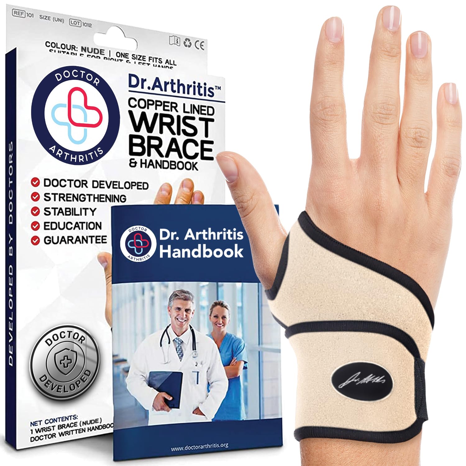 Detalle de Dr. Arthritis Premium Wrist Support with Strap