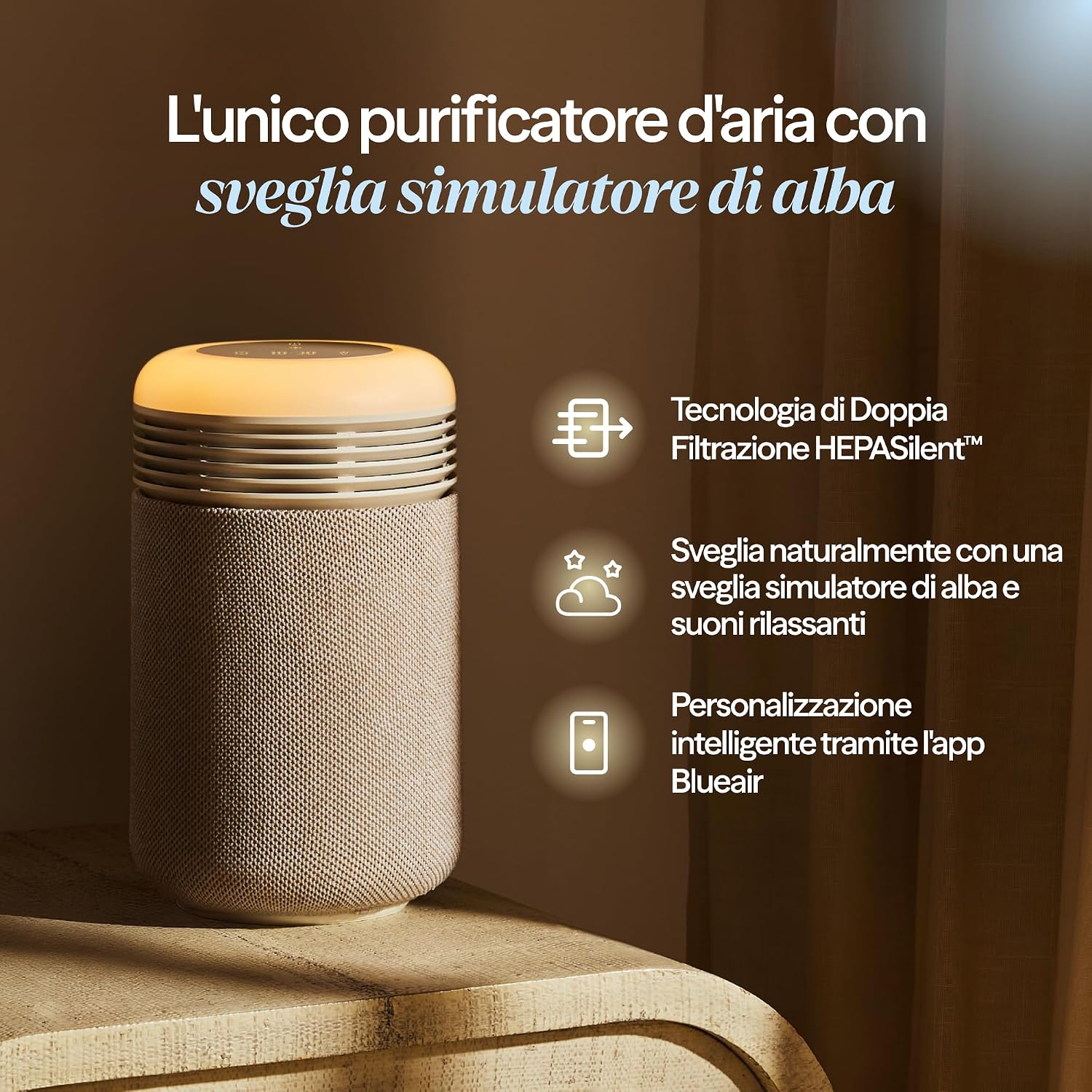 Detalle 2 de BLUEAIR Mini Restful Purificatore d’Aria 13 m²