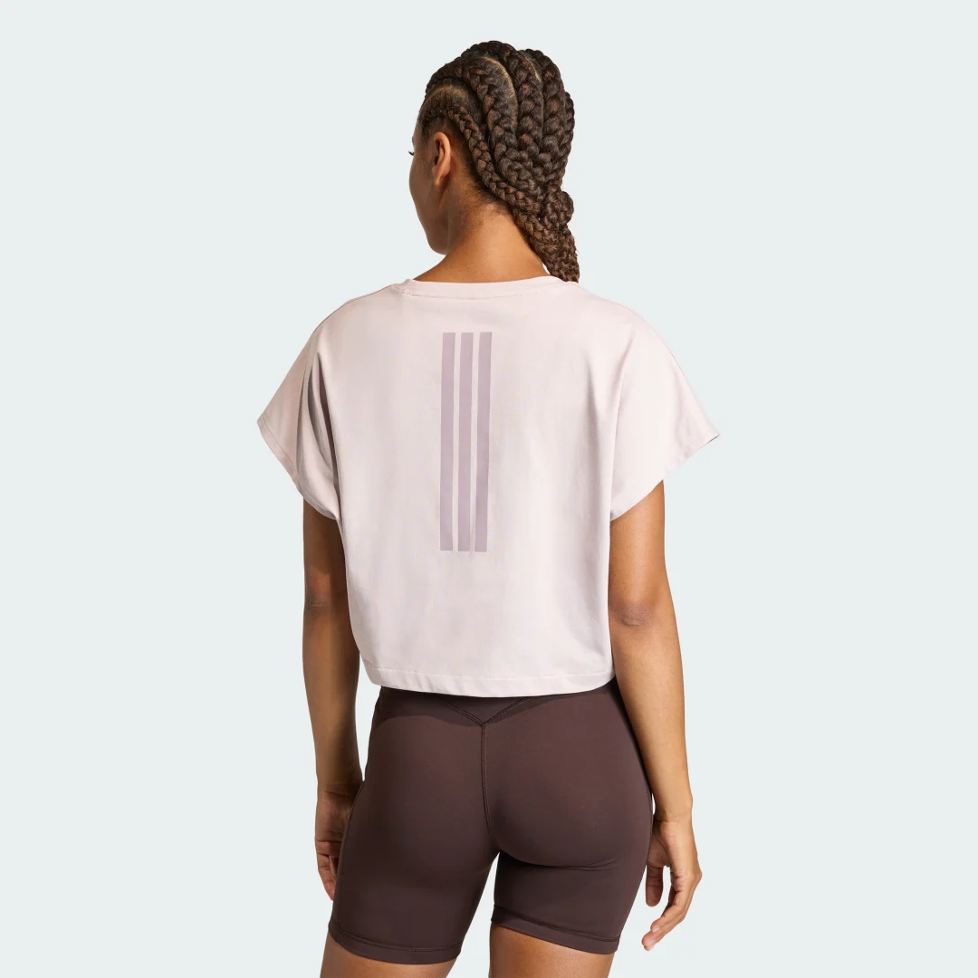 Thumbnail 1 de Camiseta corta de entrenamiento sin mangas Power Boxy 3 Stripes de Adidas en Violeta