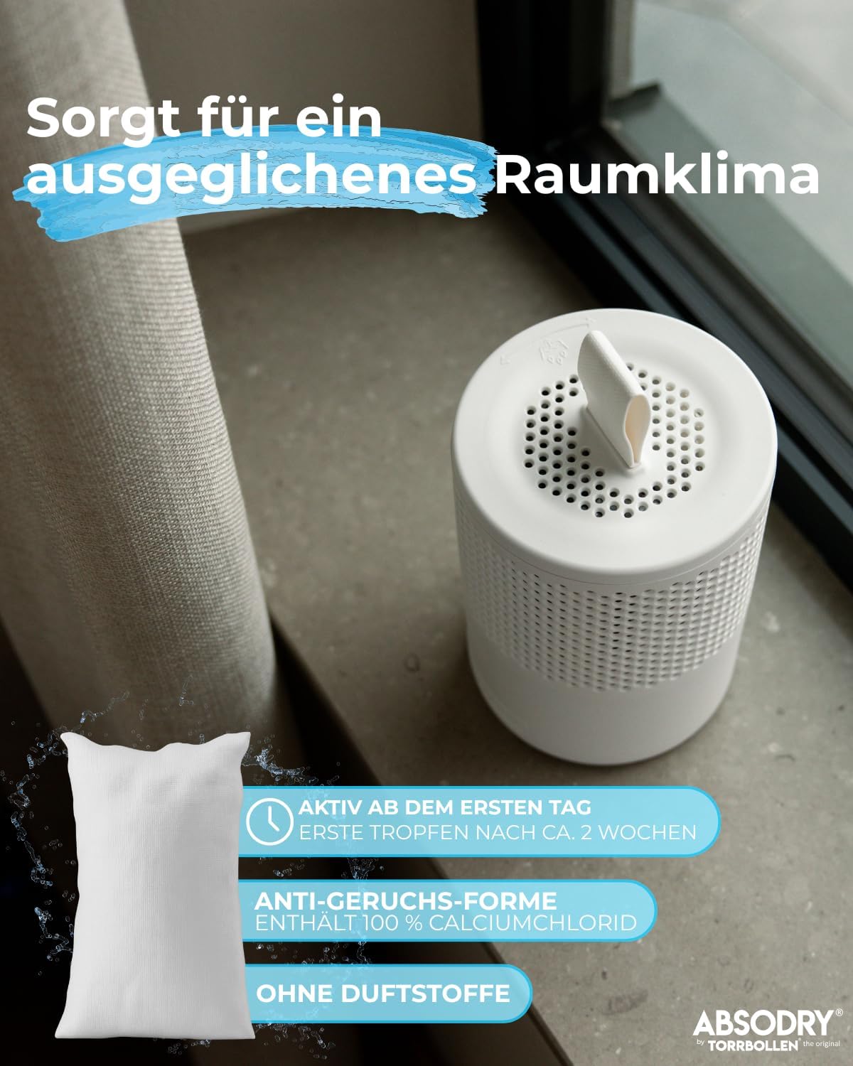 Detalle 2 de AbsoDry Nachfüllpack 2x600g Luftentfeuchter
