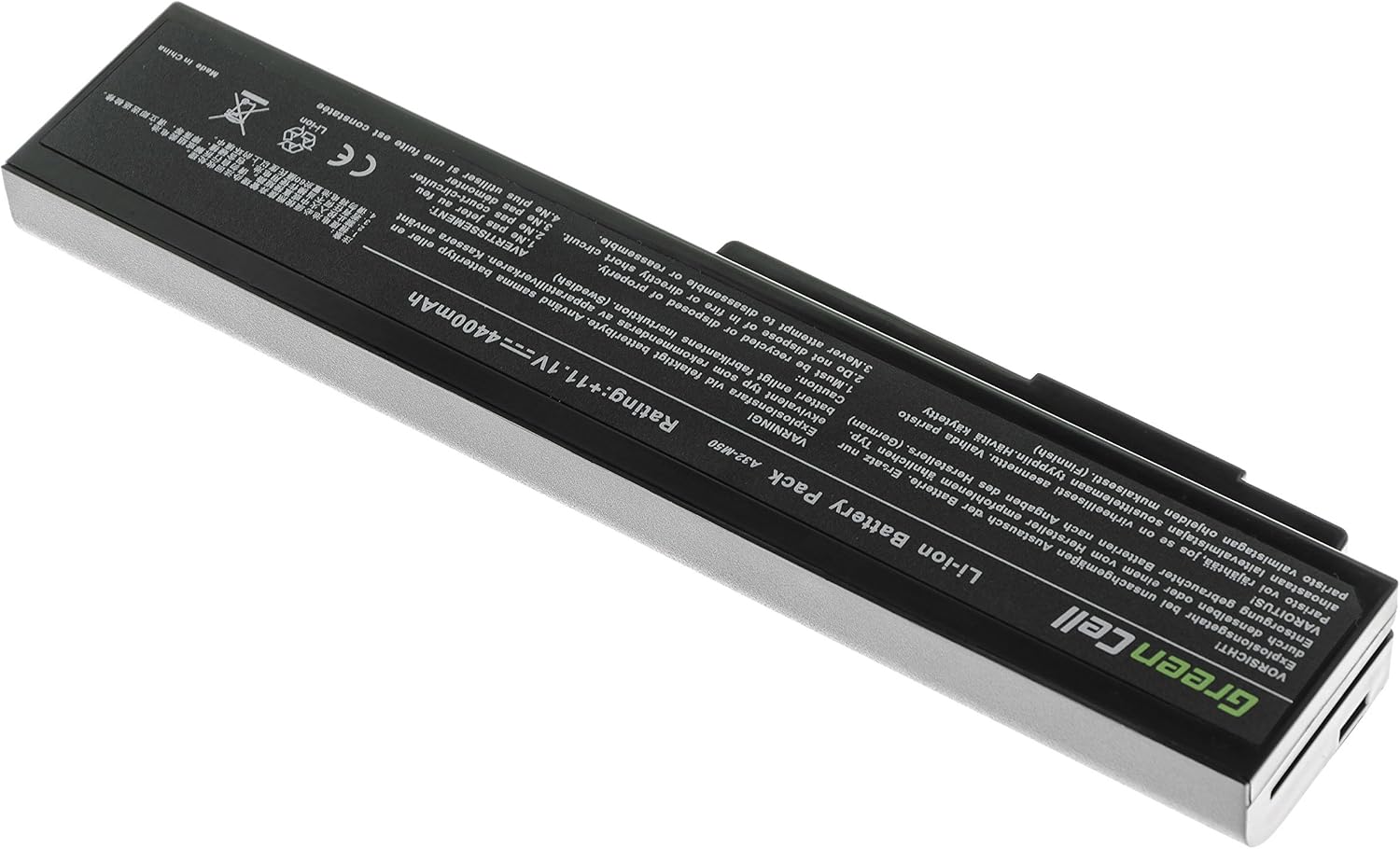 Detalle de Batteria Green Cell per portatili ASUS A32-M50 / A32-N61 (Li-Ion, 4400 mAh, 10,8V)