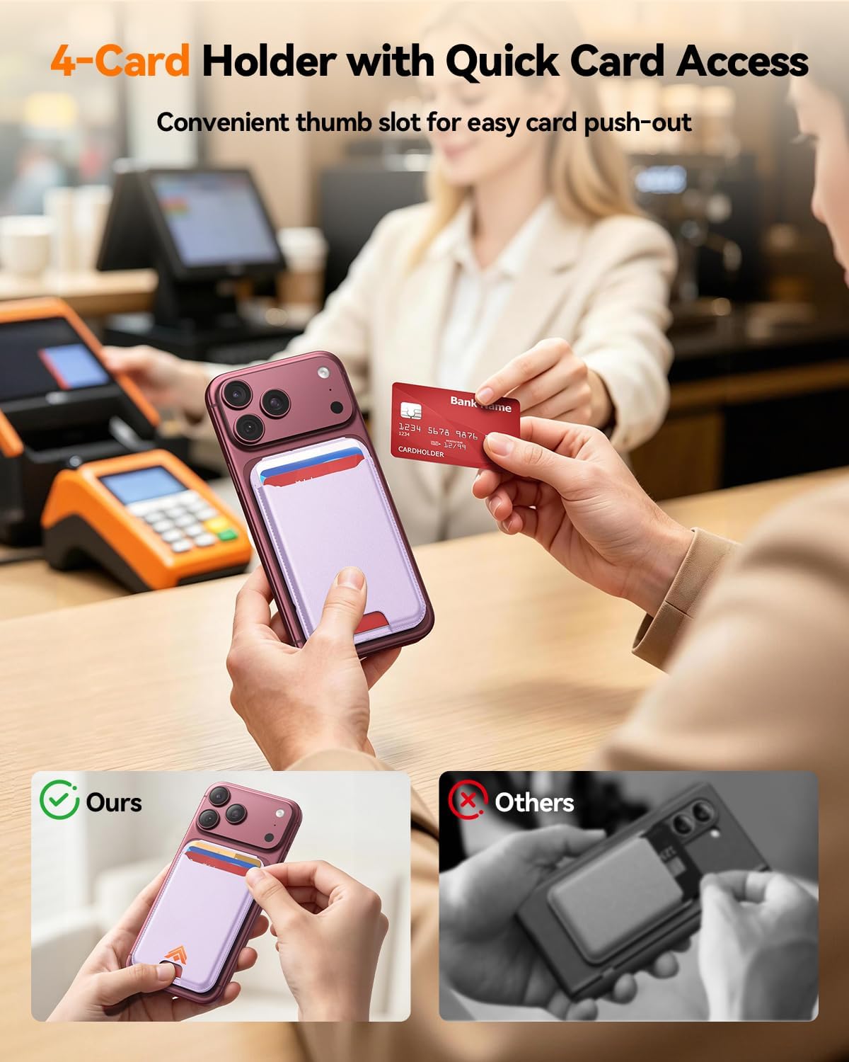 Thumbnail 5 de Magnetic Stand Wallet for iPhone