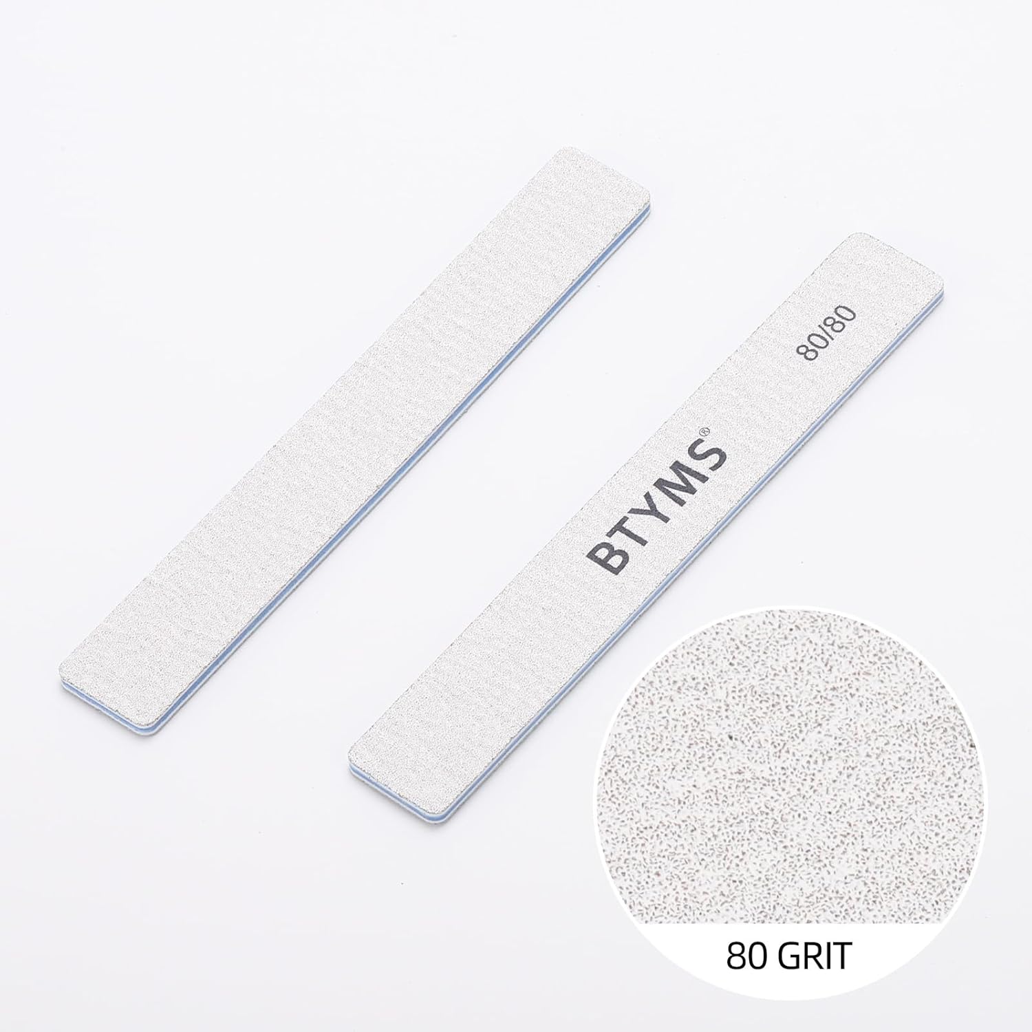 Detalle 2 de BTYMS 80/80 Grit Nail Files, 25-Count Double-Sided Emery Boards