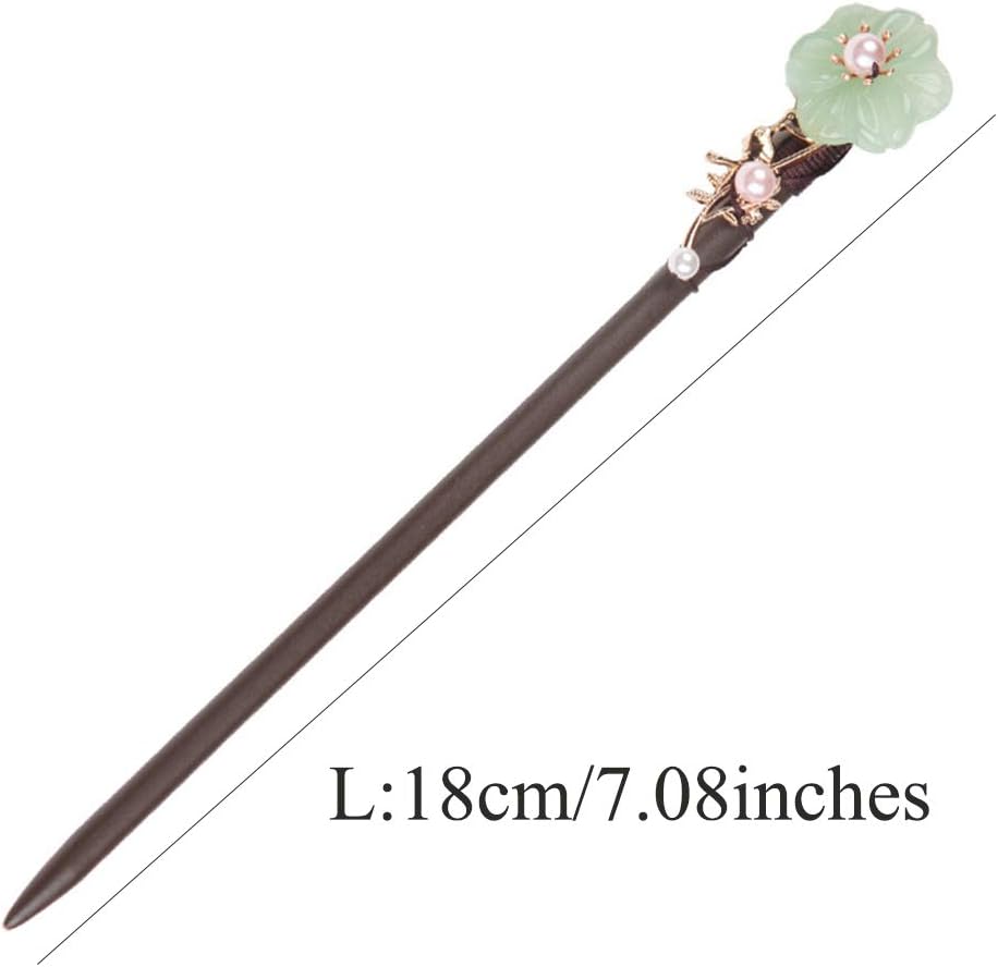 Detalle 1 de Wooden Hair Sticks in Peach Wood