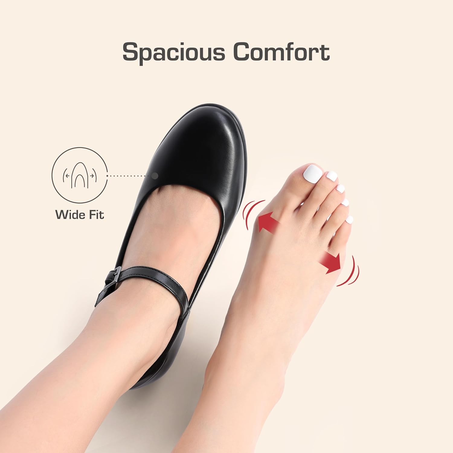 Thumbnail 6 de DREAM PAIRS EDENIA 2.8" Mary Jane Block Heels đ