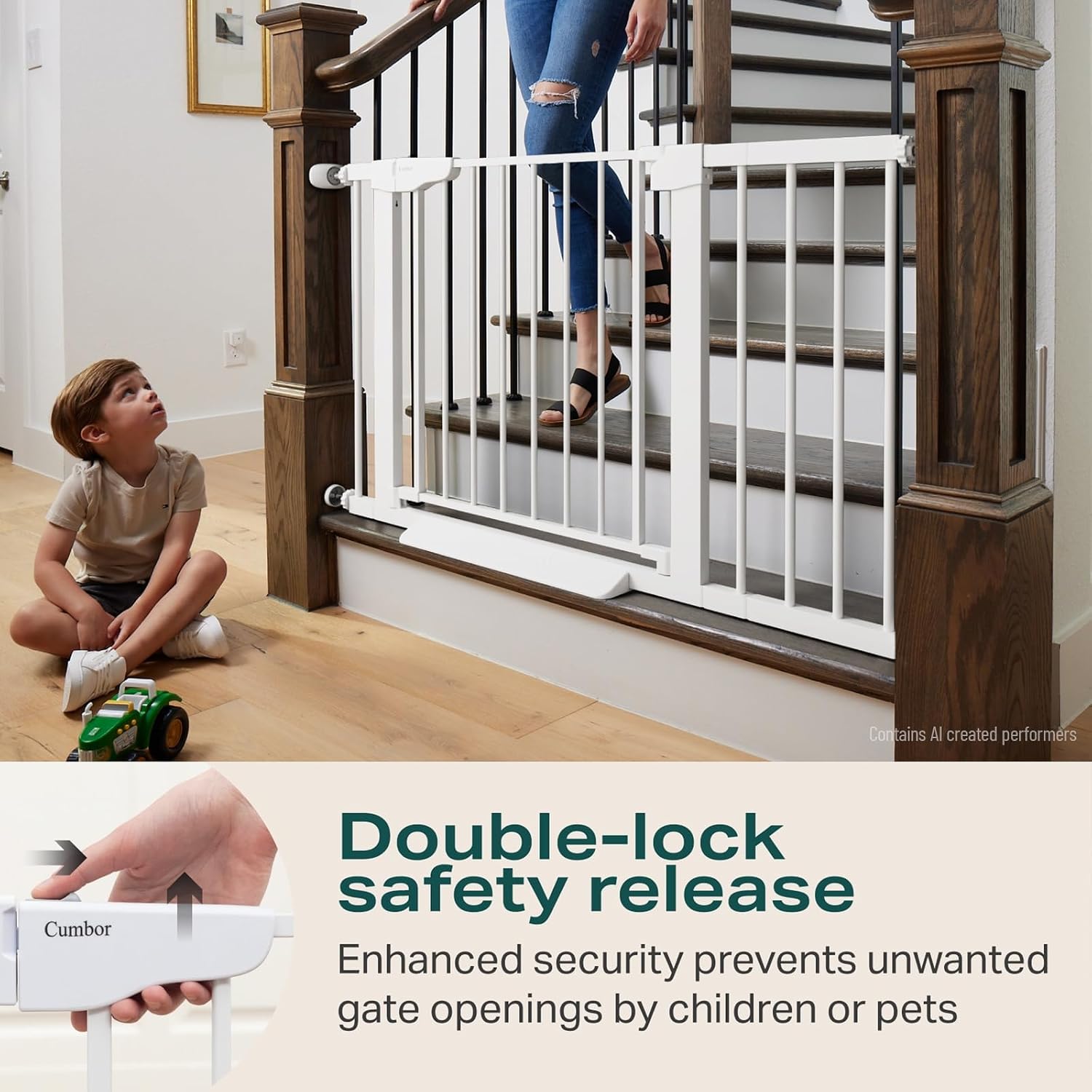 Thumbnail 4 de Cumbor 29.7-46" Baby Gate 30.5 in