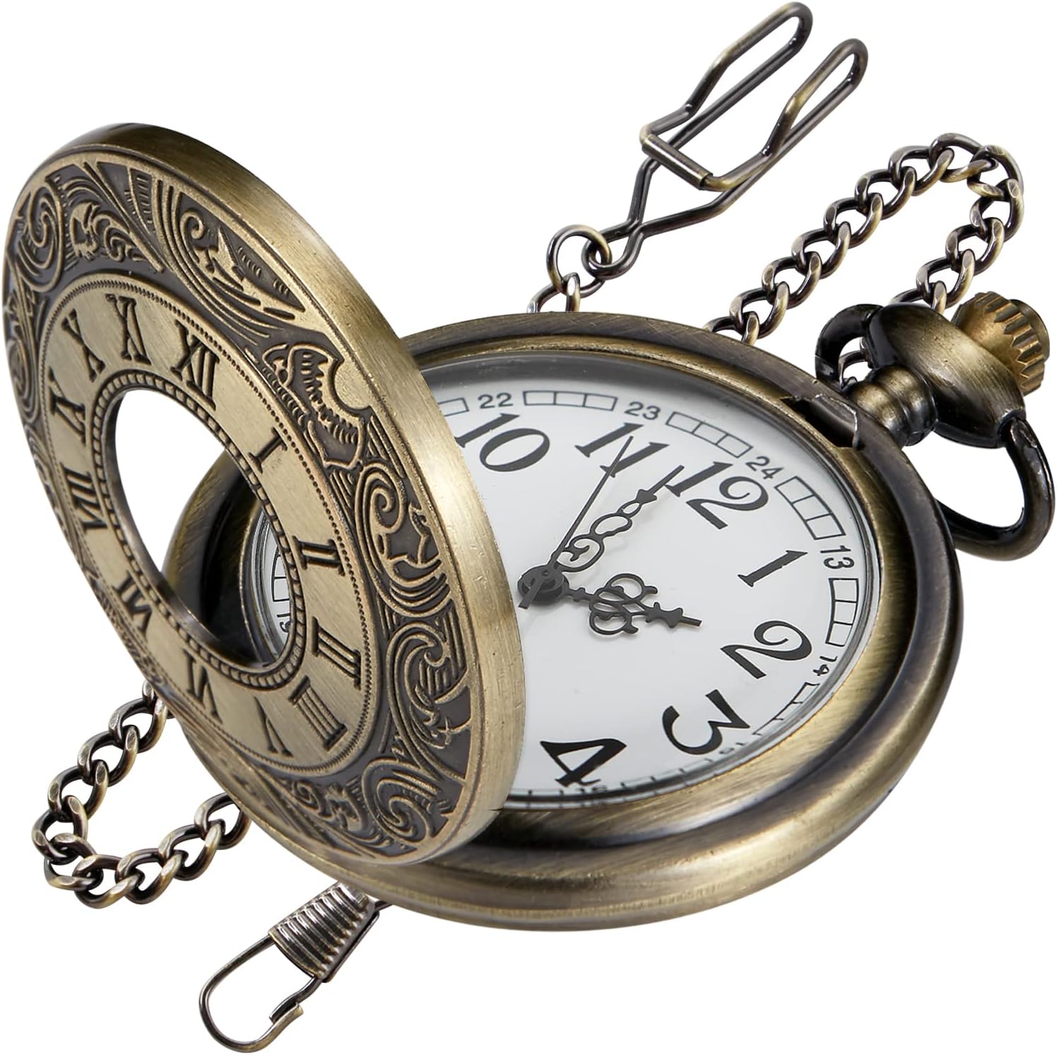 Thumbnail 3 de Tiong Vintage Roman Number Quartz Pocket Watch
