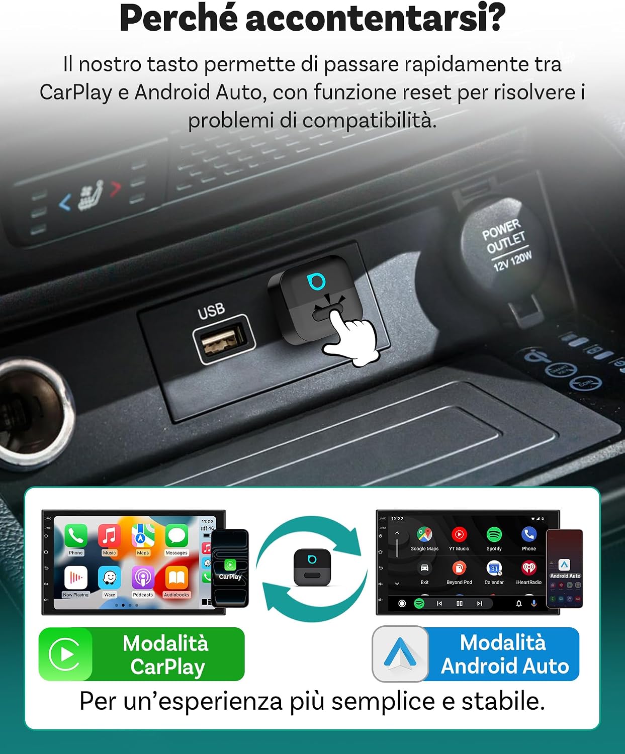 Thumbnail 2 de Ottocast Mini Pico CarPlay wireless