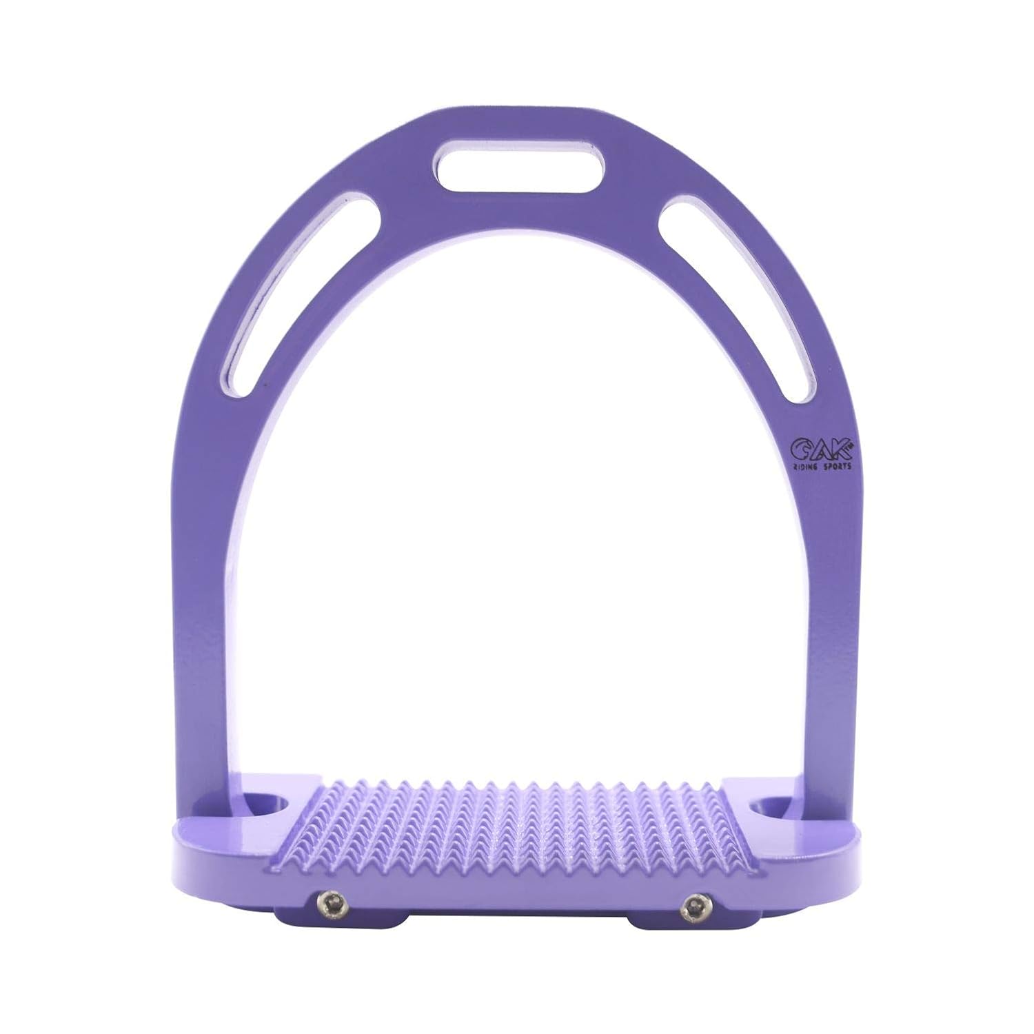 Detalle 2 de AK Riding Sports aluminium light weight equestrian stirrups with coated colours (Red, 4.75 in)