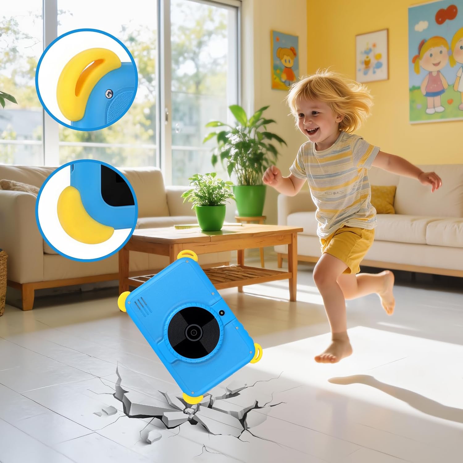 Thumbnail 6 de Kids Tablet 7 inch Android 15 with Parental Control, AI Dual Cam, Widevine L1 and Protective Case (Blue)