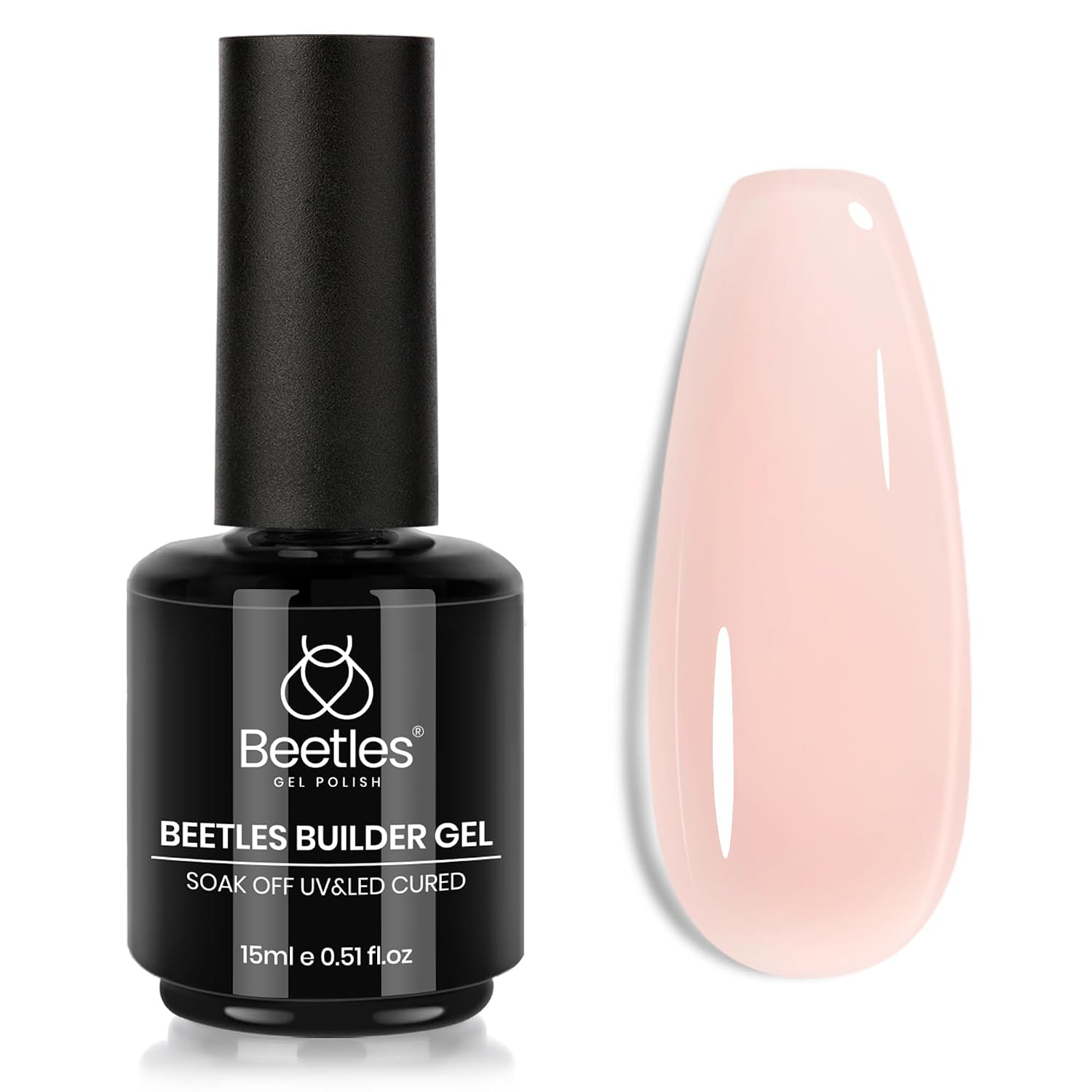 Detalle de Beetles Builder Gel for Nails: 8-in-1 Natural Nude for Instant Apex & Strength