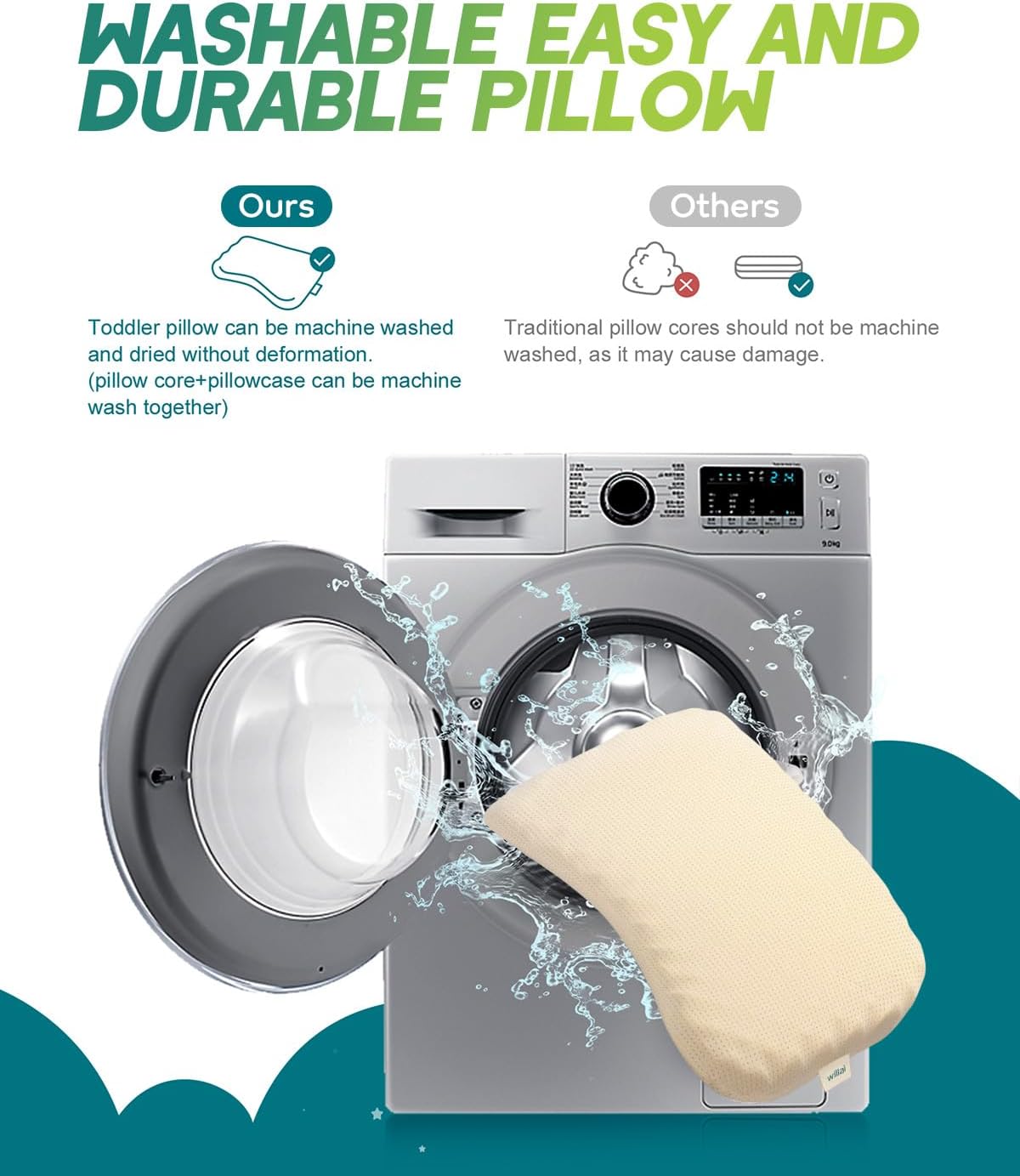 Detalle 2 de Willai Toddler Pillow, 12 x 19
