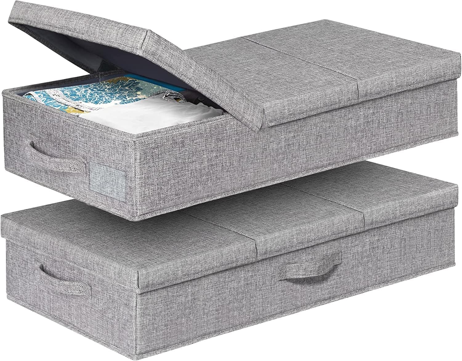 JUPELI Unterbett-Box 15 cm hoch, 2er-Set