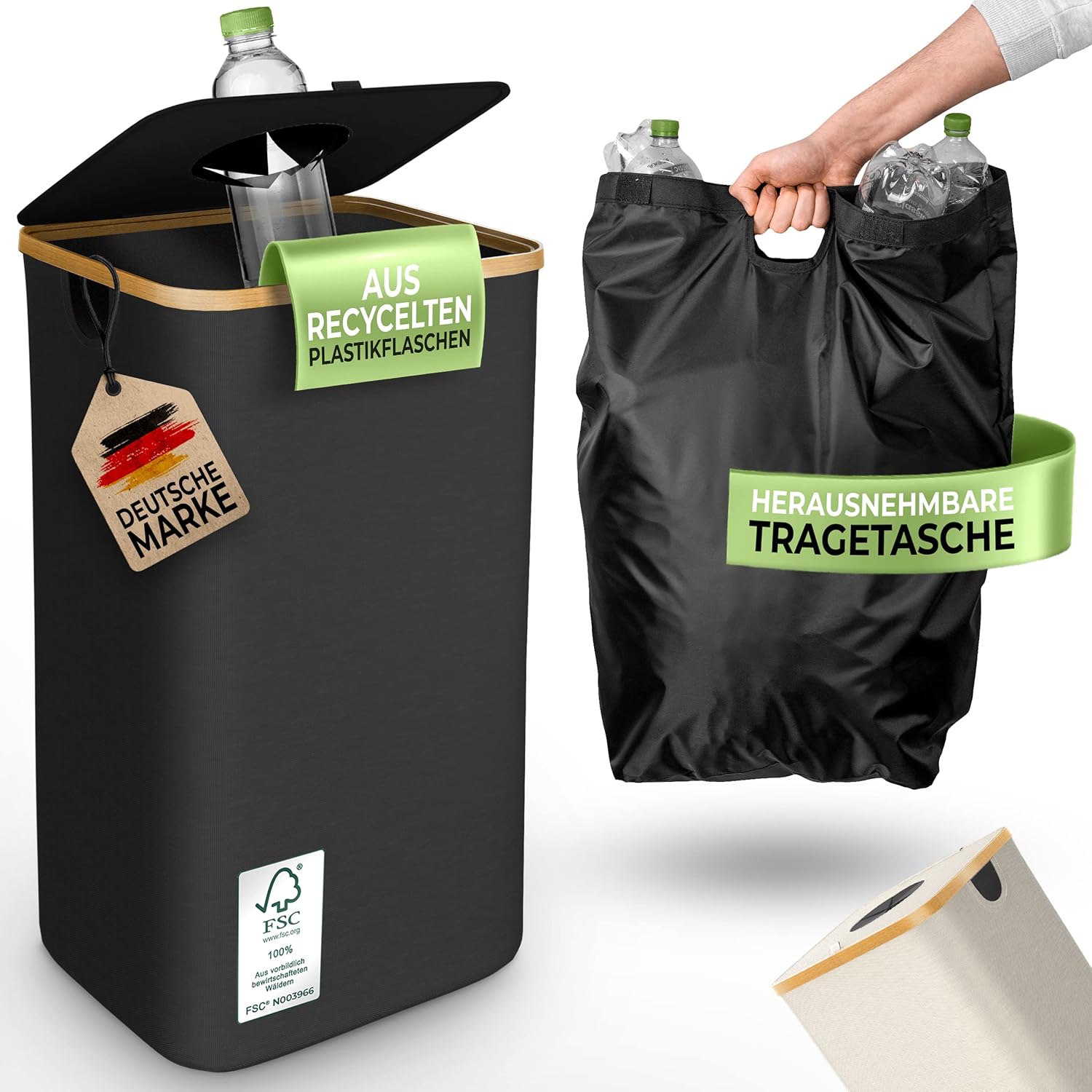 Imagen de Glückstoff Pfandflaschen Sammelbehälter 100 l en OfertitasTOP