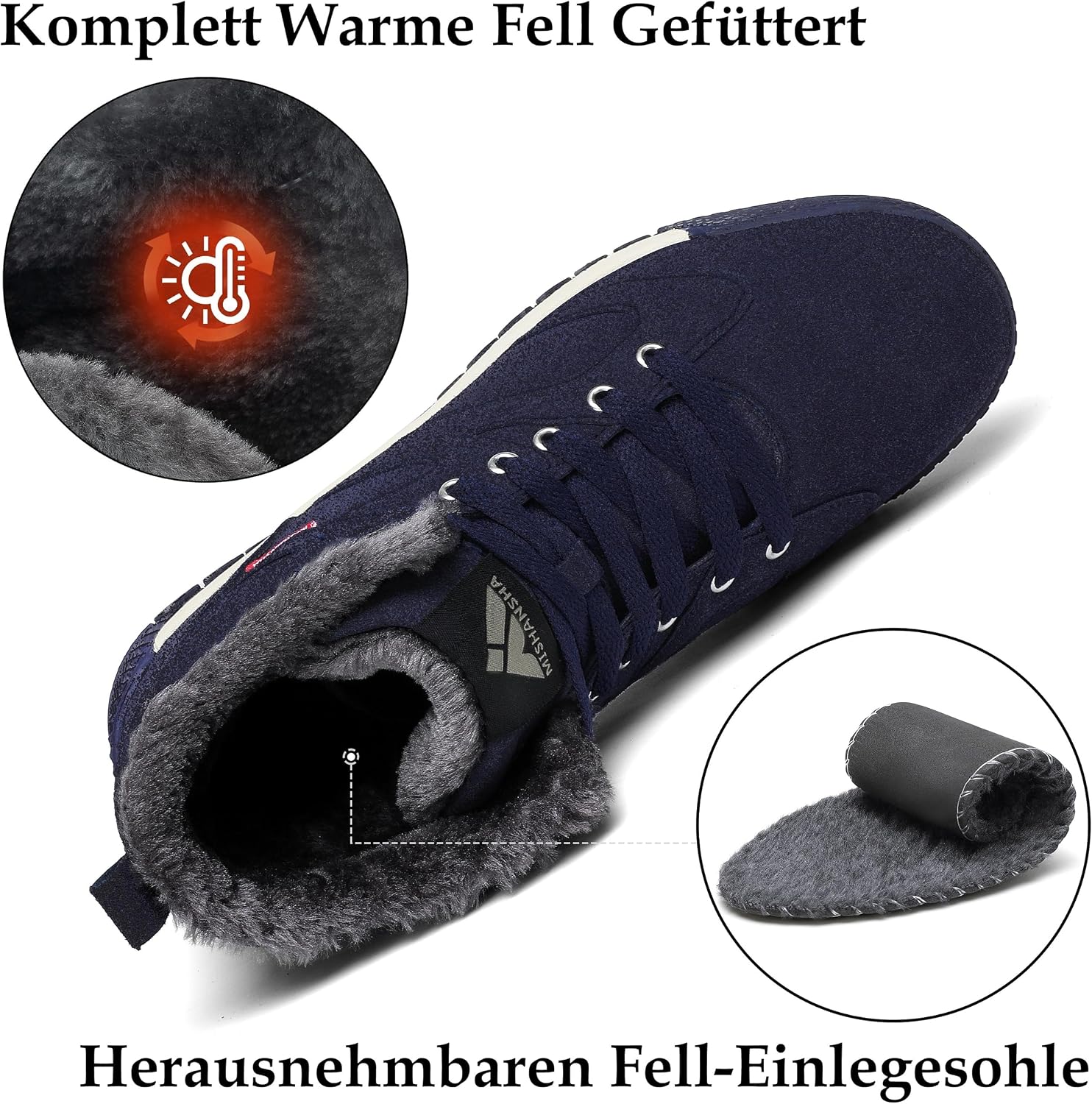 Thumbnail 5 de Mishansha Winterschuhe Warm Gefüttert
