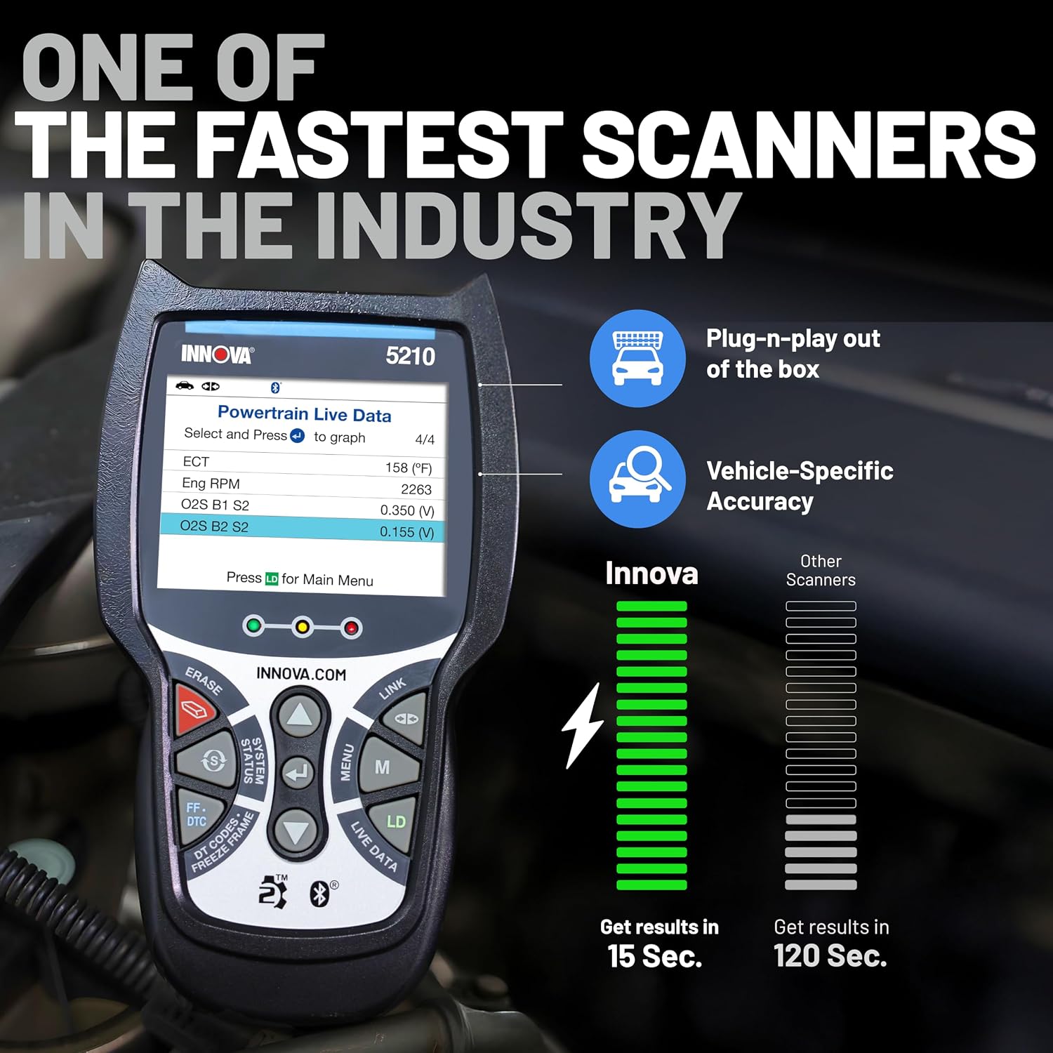 Detalle de Innova OBD2 scanner 5210