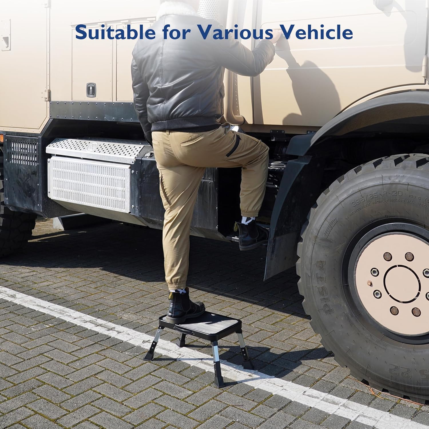 Thumbnail 6 de BONTEC 3-Level Folding Step Stool 150 kg 🪜