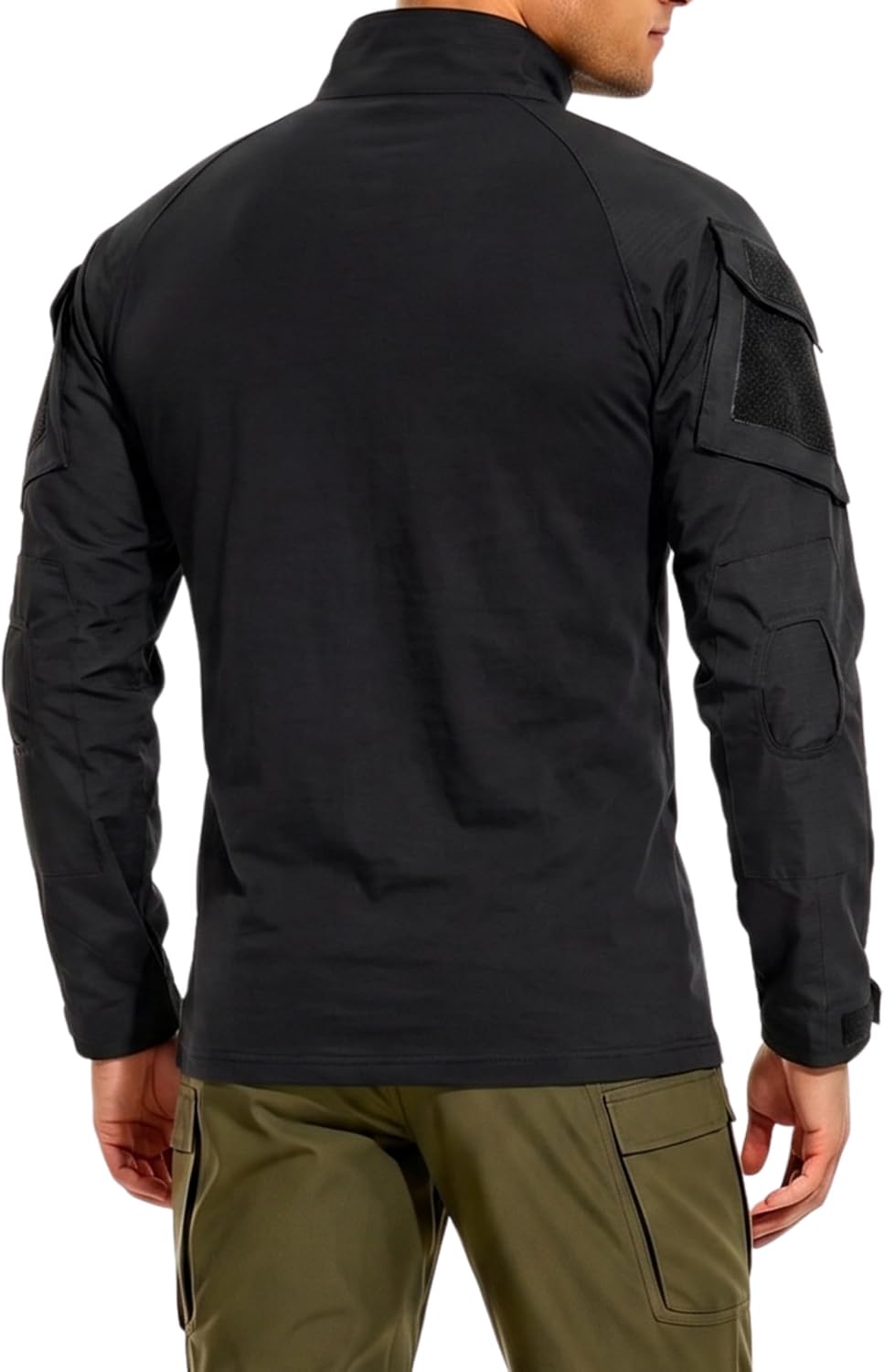 Thumbnail 3 de TACVASEN Men's Military Shirt, Slim-Fit Long Sleeve 1/4-Zip Pullover